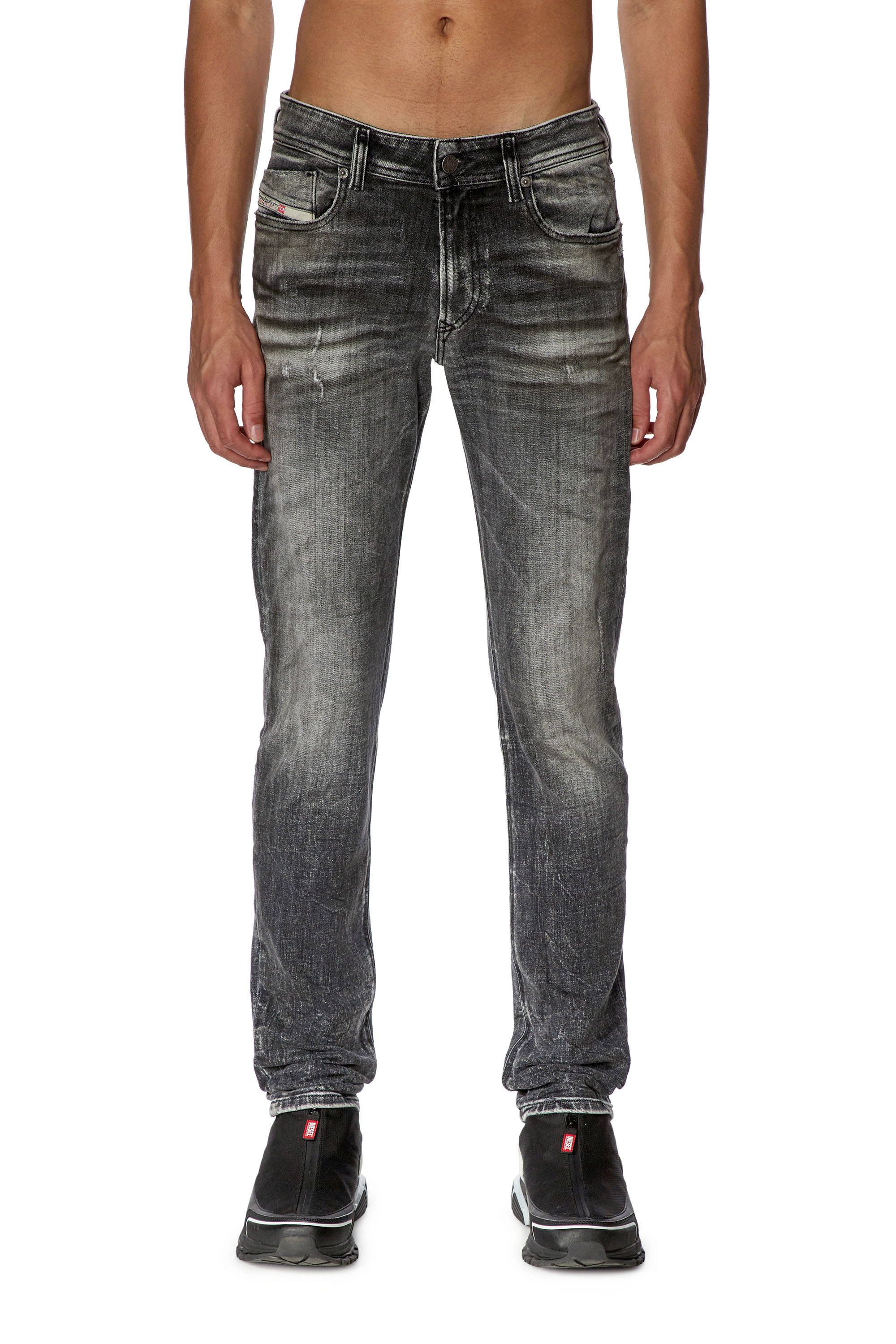 Diesel - Skinny Jeans 1979 Sleenker 09G86, Black/Dark grey - Image 2
