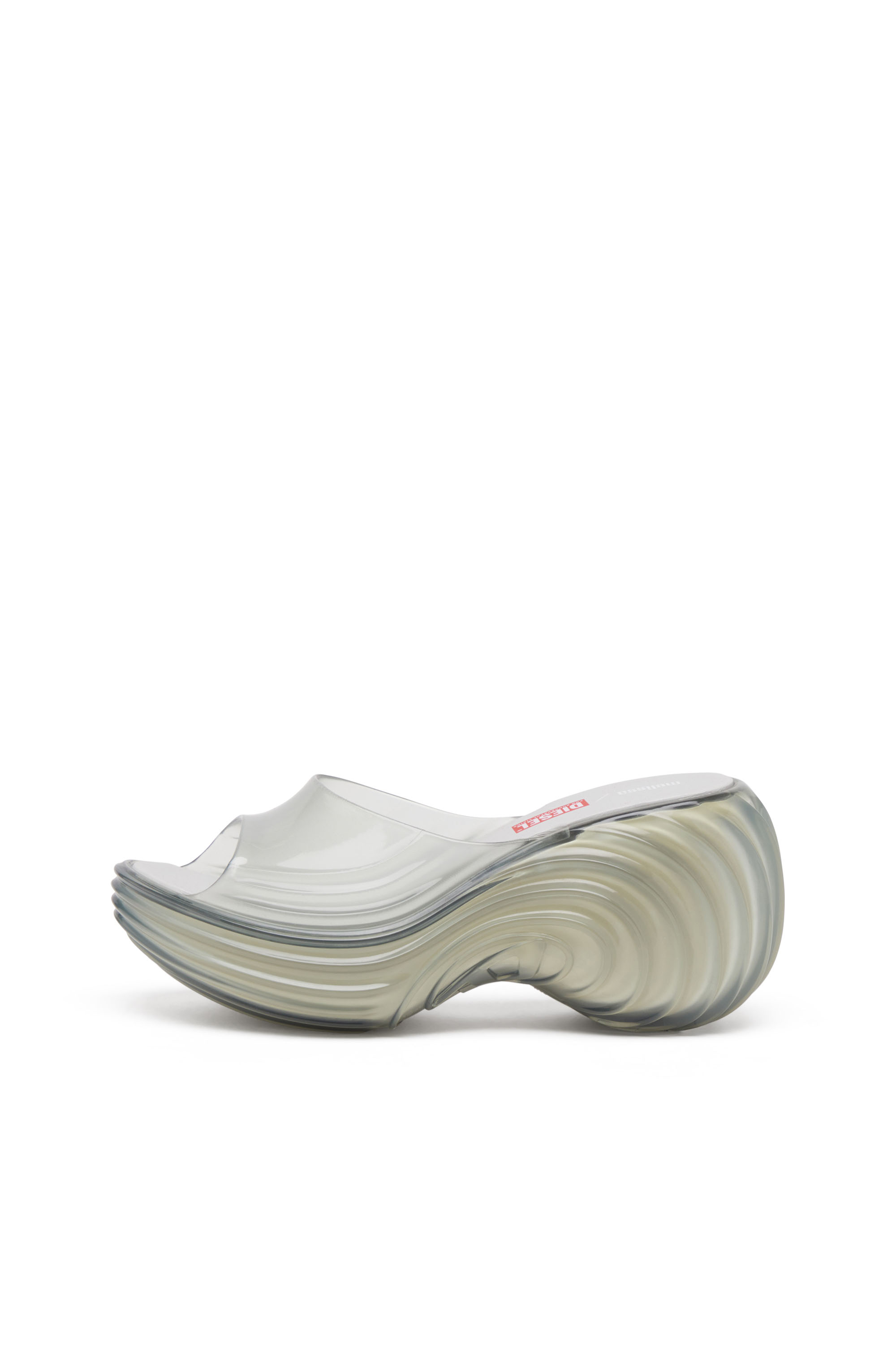 MELISSA QUANTUM PLATFORM, Light Grey Diesel - MELISSA QUANTUM PLATFORM, Woman's Platform mule in Melflex® in Light Grey - 8