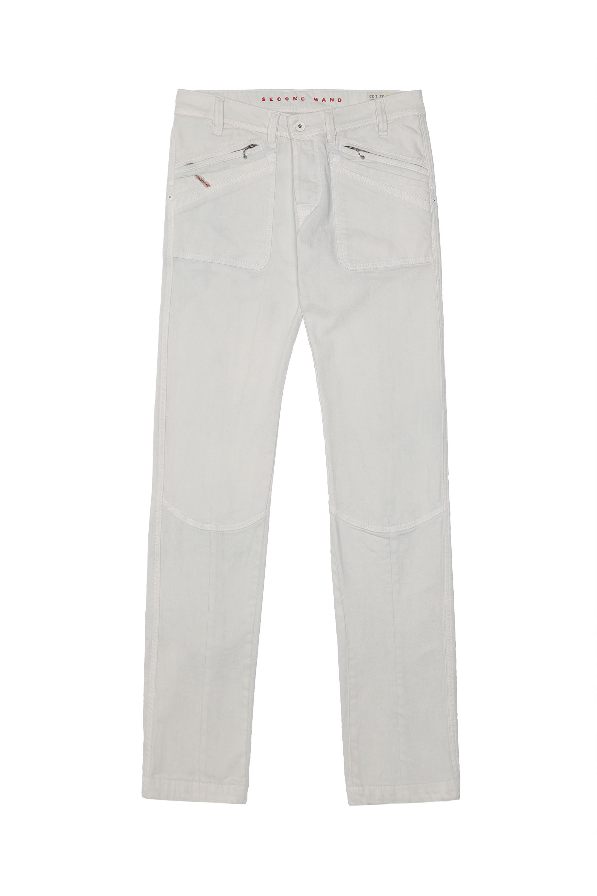 Diesel - SLICKAP, Man's Diesel Man - Jeans White in White - 1