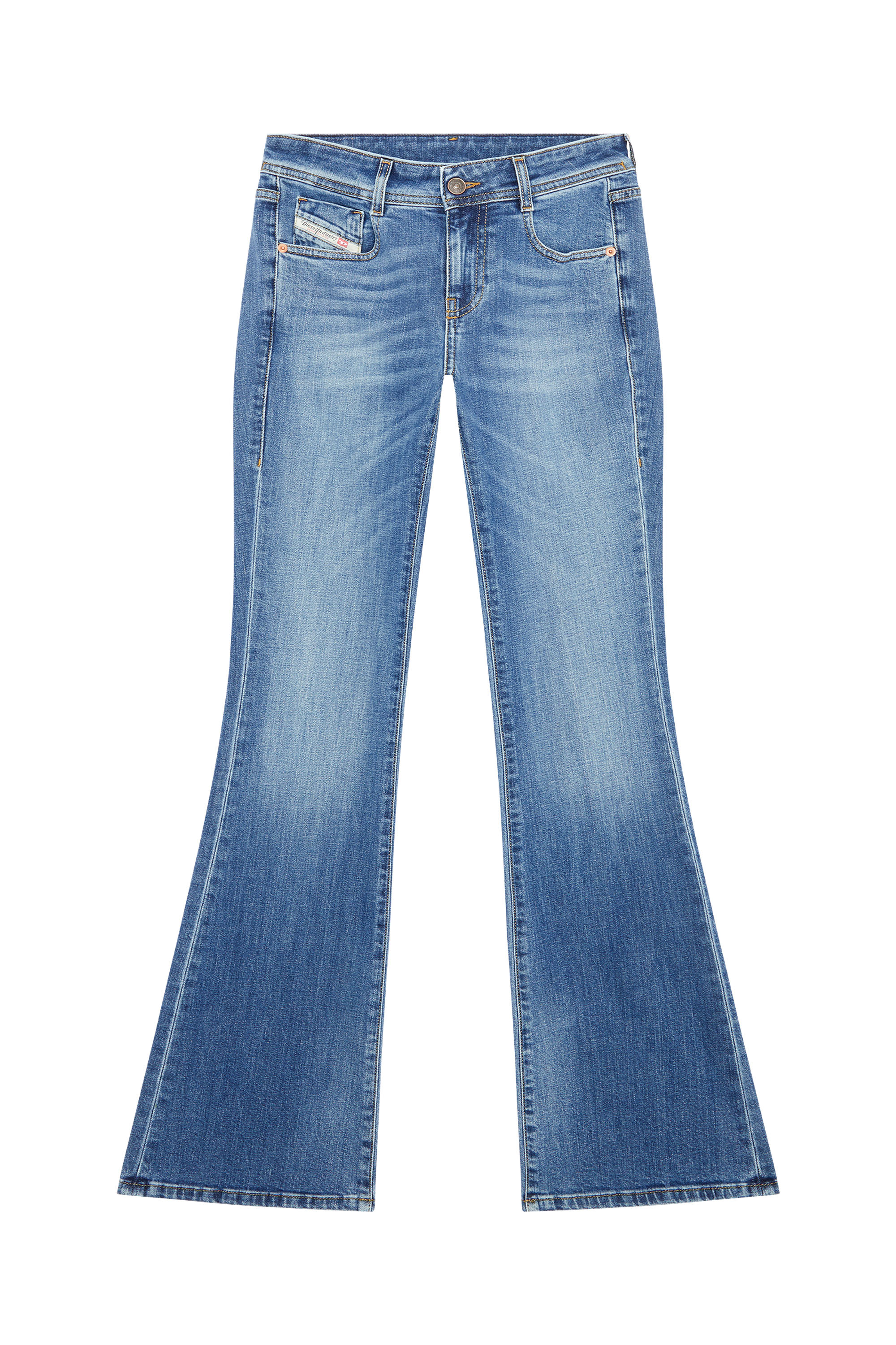 Diesel - 1969 D-Ebbey E86AM Bootcut and Flare Jeans, Medium blue - Image 5