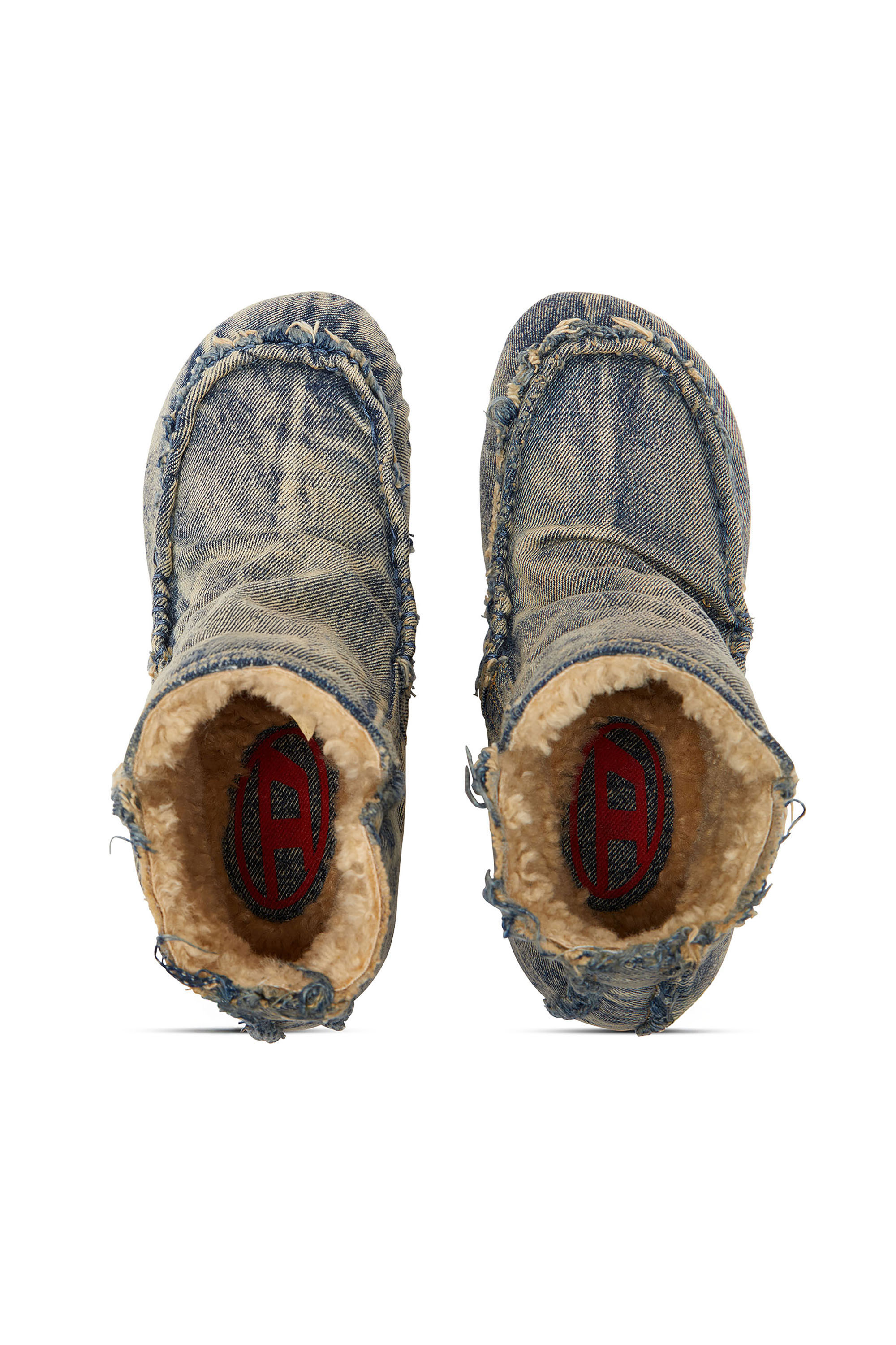 D-WOODSTOCK HEEL AB, Blue Diesel - D-WOODSTOCK HEEL AB, Woman's D-Woodstock - Denim boots with heel in Blue - 4