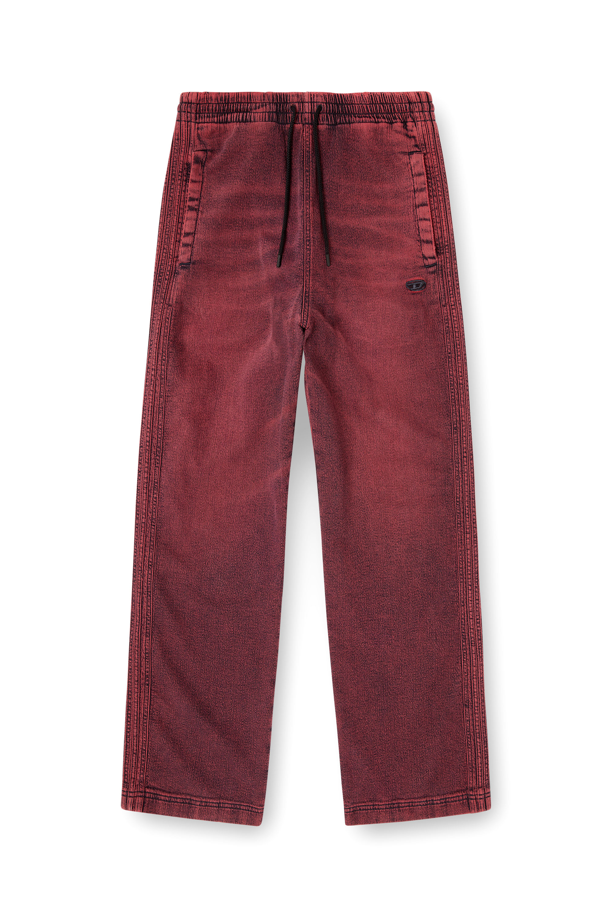 Diesel - Man's Relaxed D-Martyans Track Denim 09Q50, Red - 2