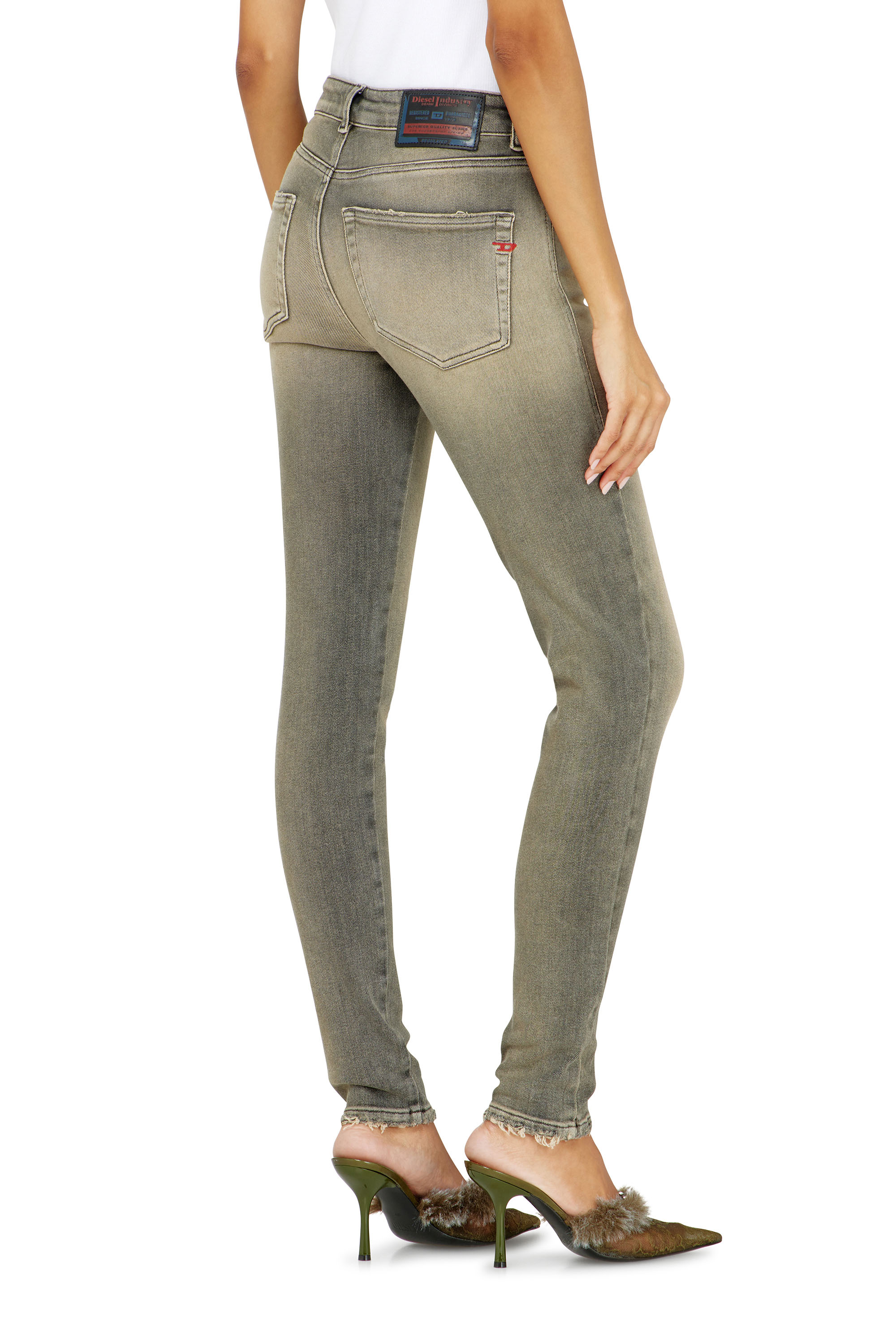 Diesel - Woman's Skinny Jeans 2017 Slandy 09P32, Grey - 5