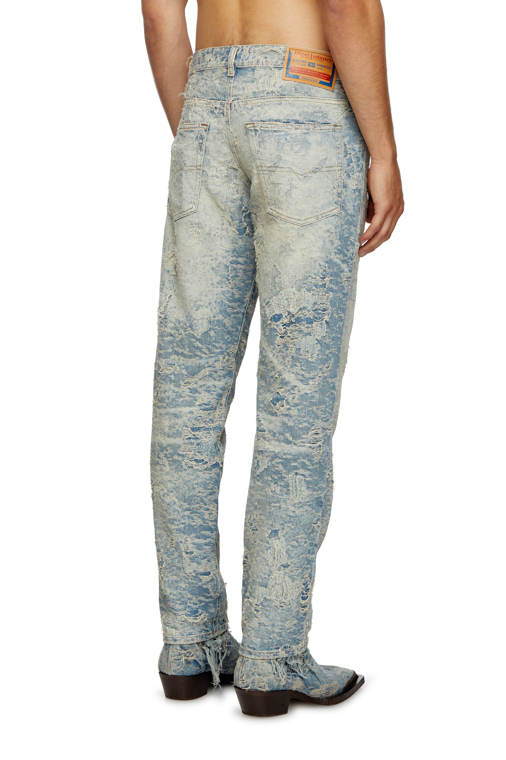 Diesel - Man's Regular Jeans 2023 D-Finitive 007Z7, Light Blue - 3