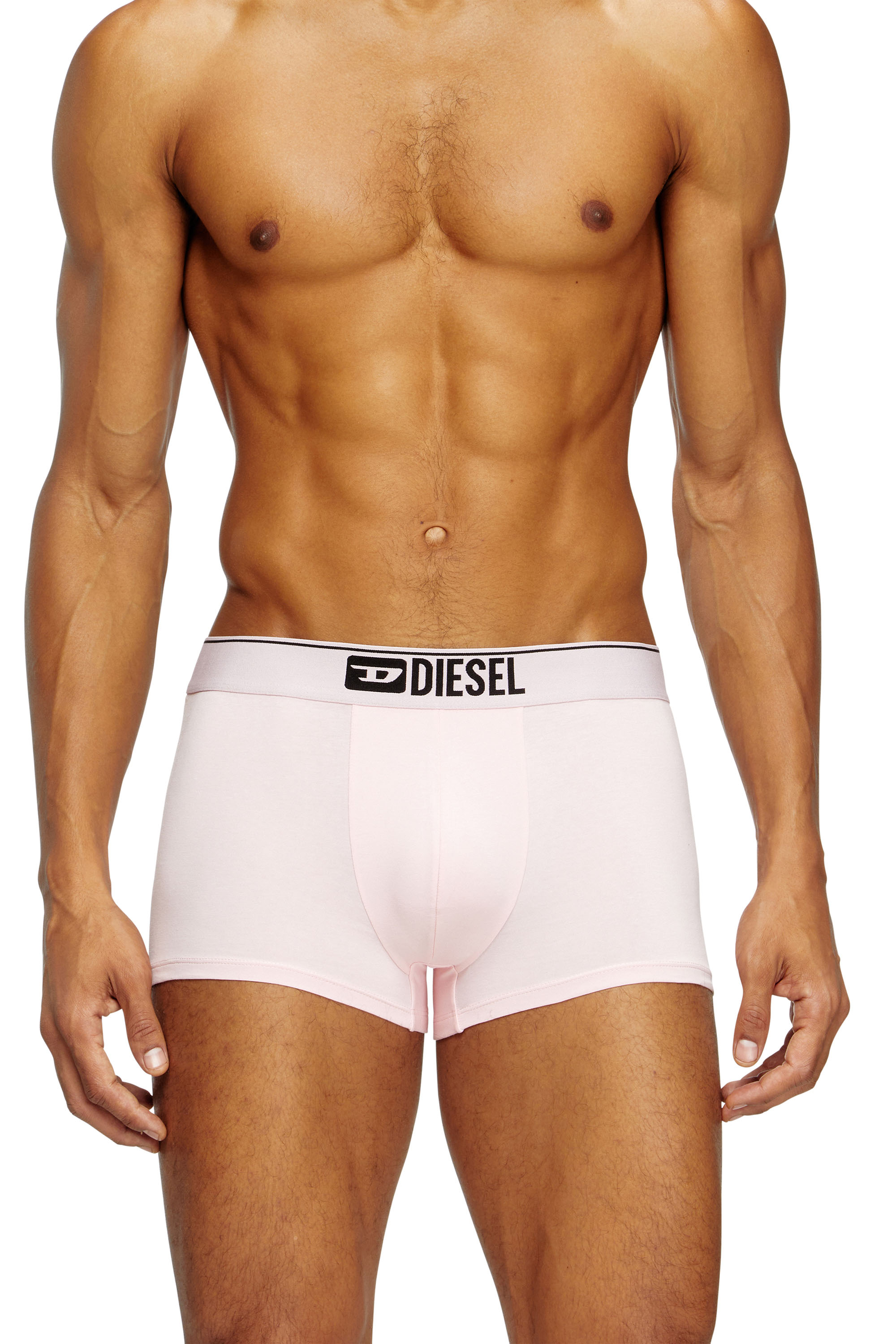 Diesel - DAMIEN-D-BOX-3PACK, Man's 3-pack boxer briefs in stretch cotton in Pink/Black - 2