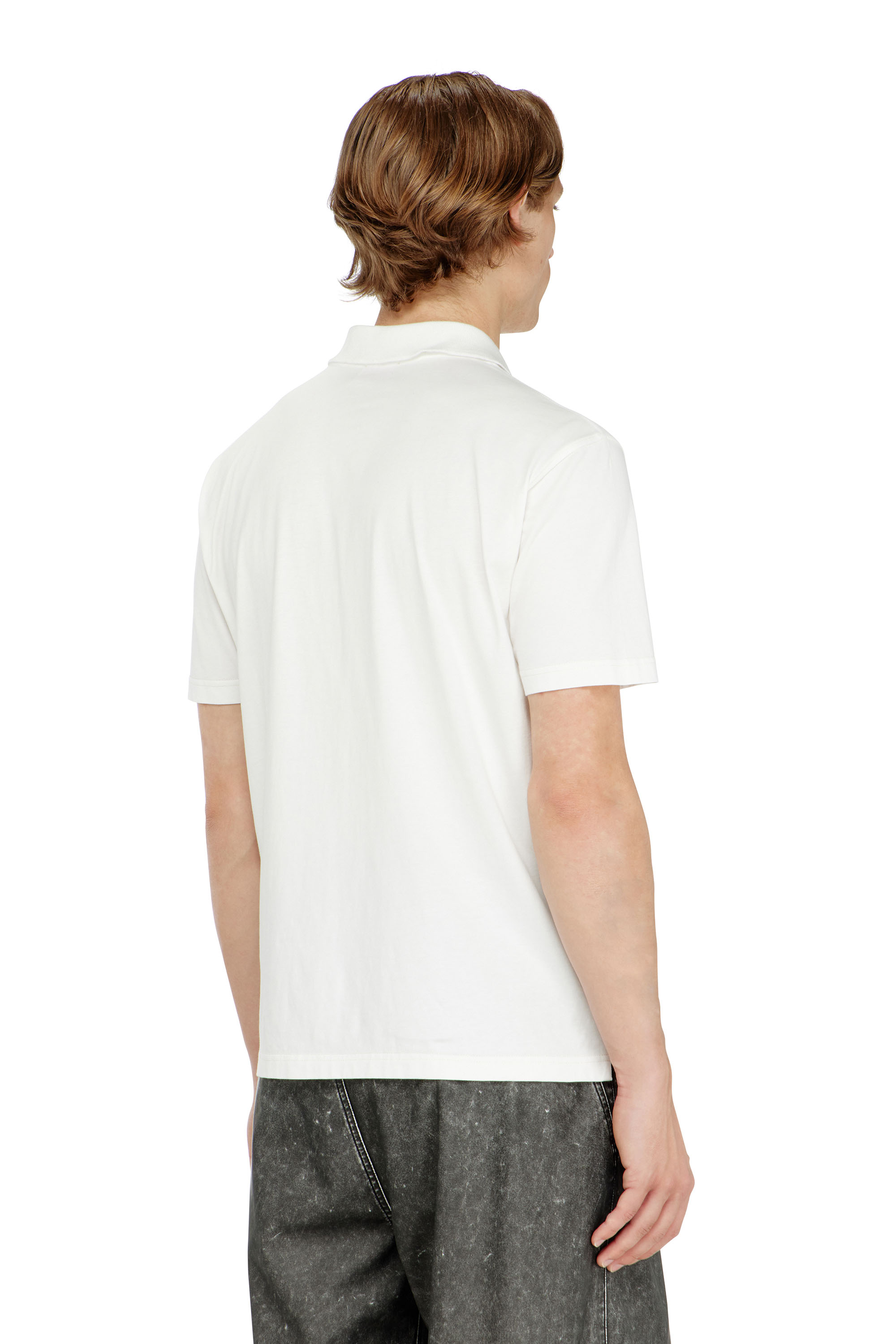 Diesel - T-REJUST-PIPING, Man's Polo shirt with contrast piping in null - 4