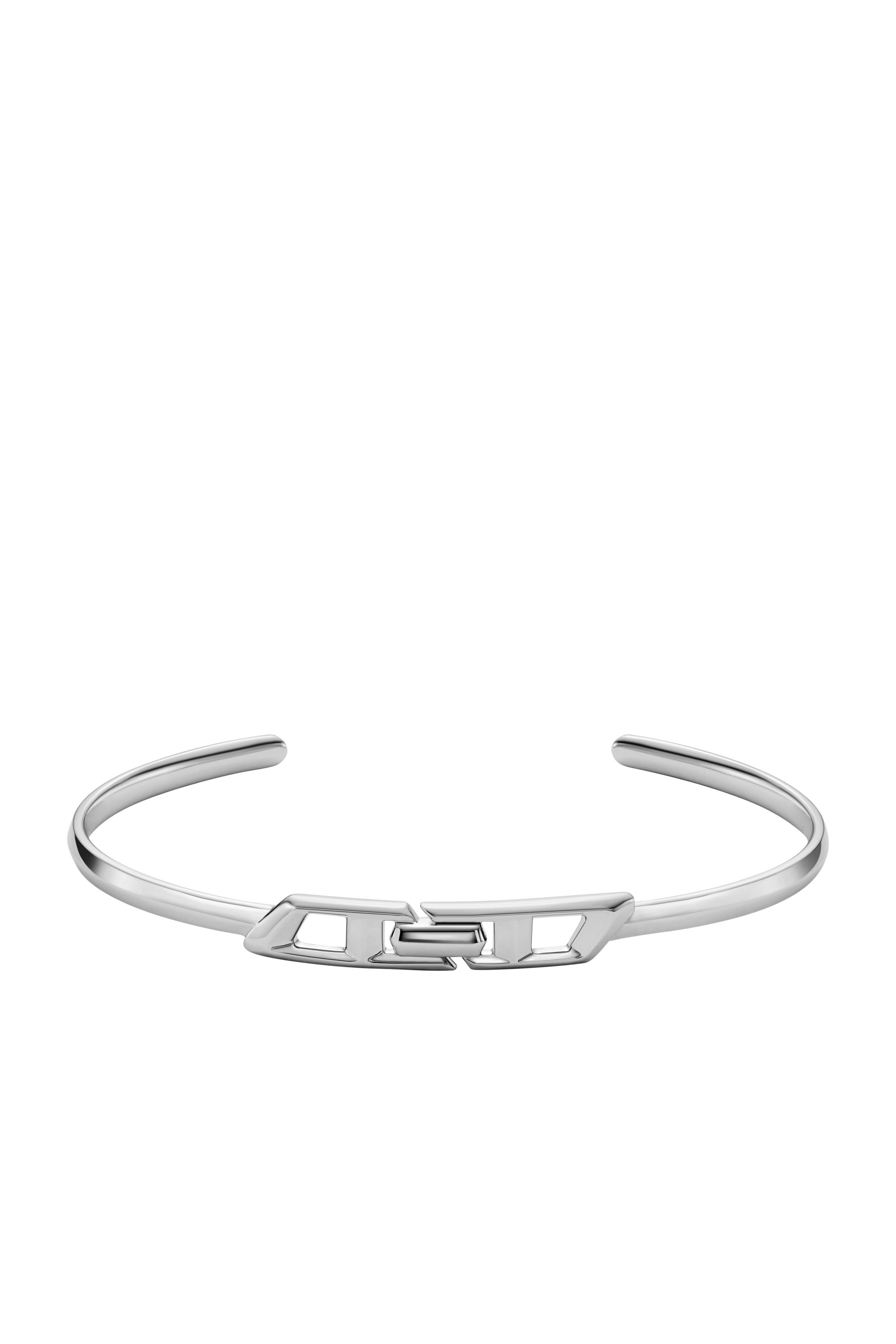 Diesel - DL1362040 STERLING SILVER JEWEL, Unisex's Sterling silver cuff bracelet in Silver - 1