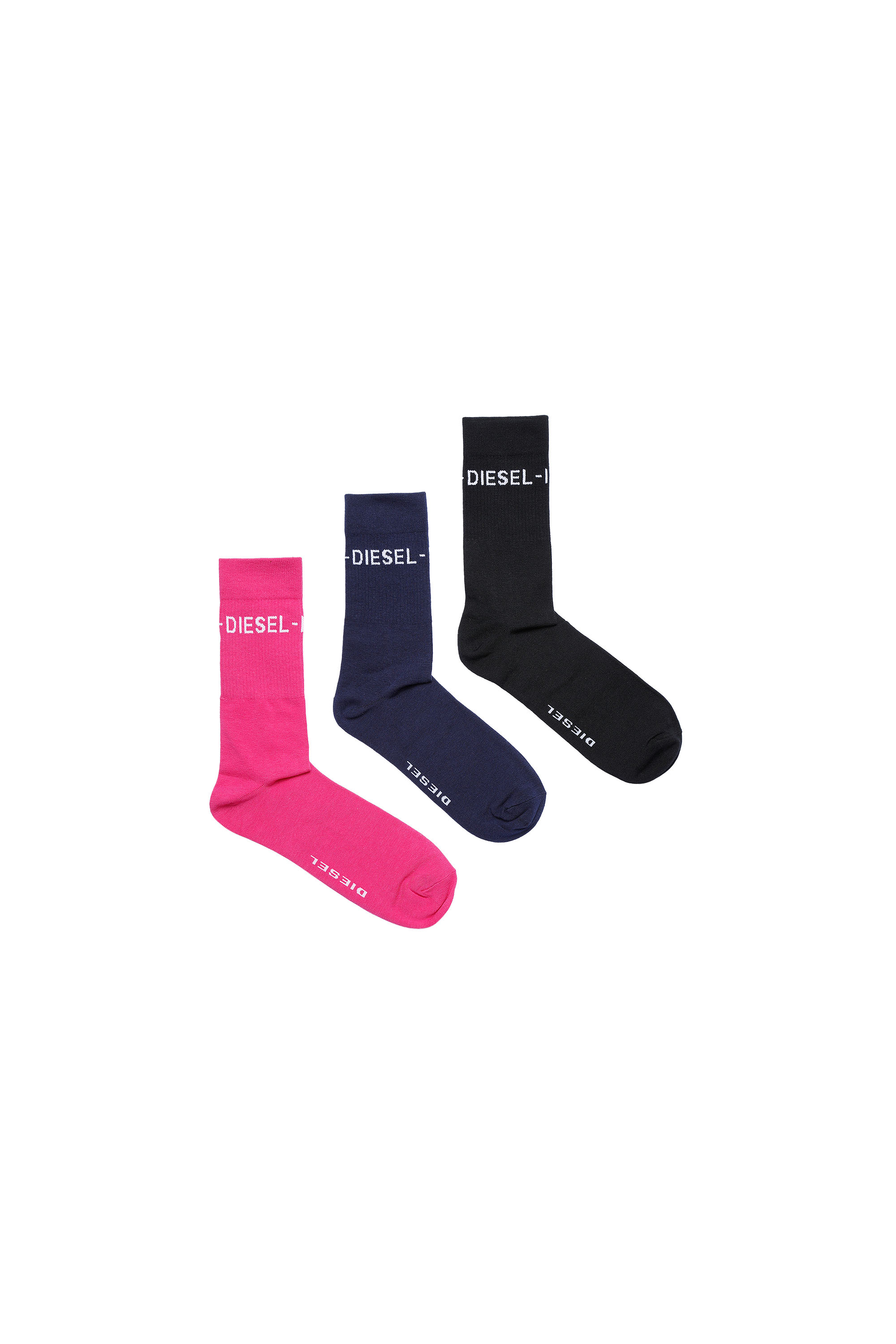 SKM-RAY-THREEPACK, Blue/Pink - Socks