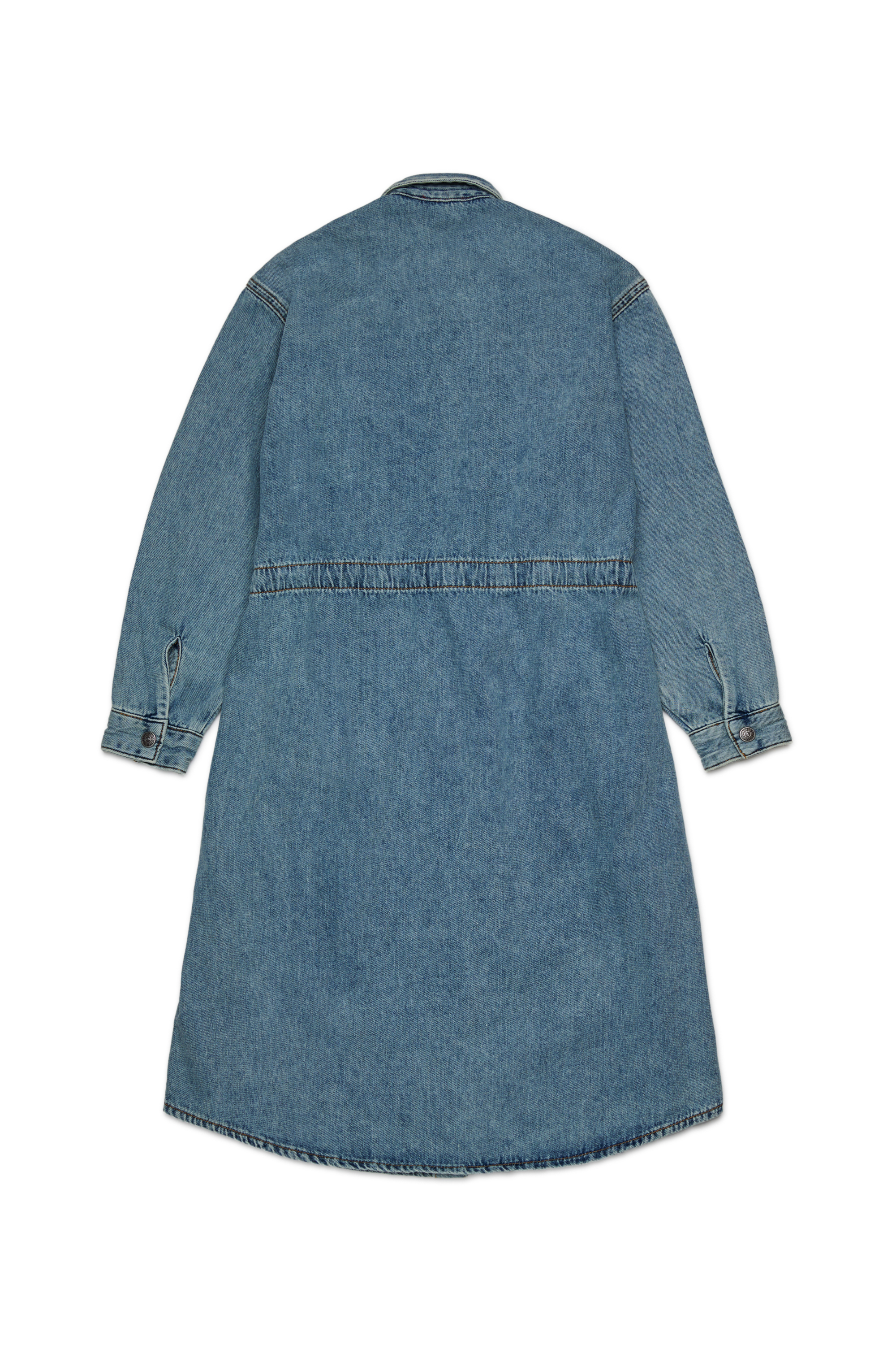 Diesel - DREAMY, Woman's Denim dress with drawstring in Light Blue - 2