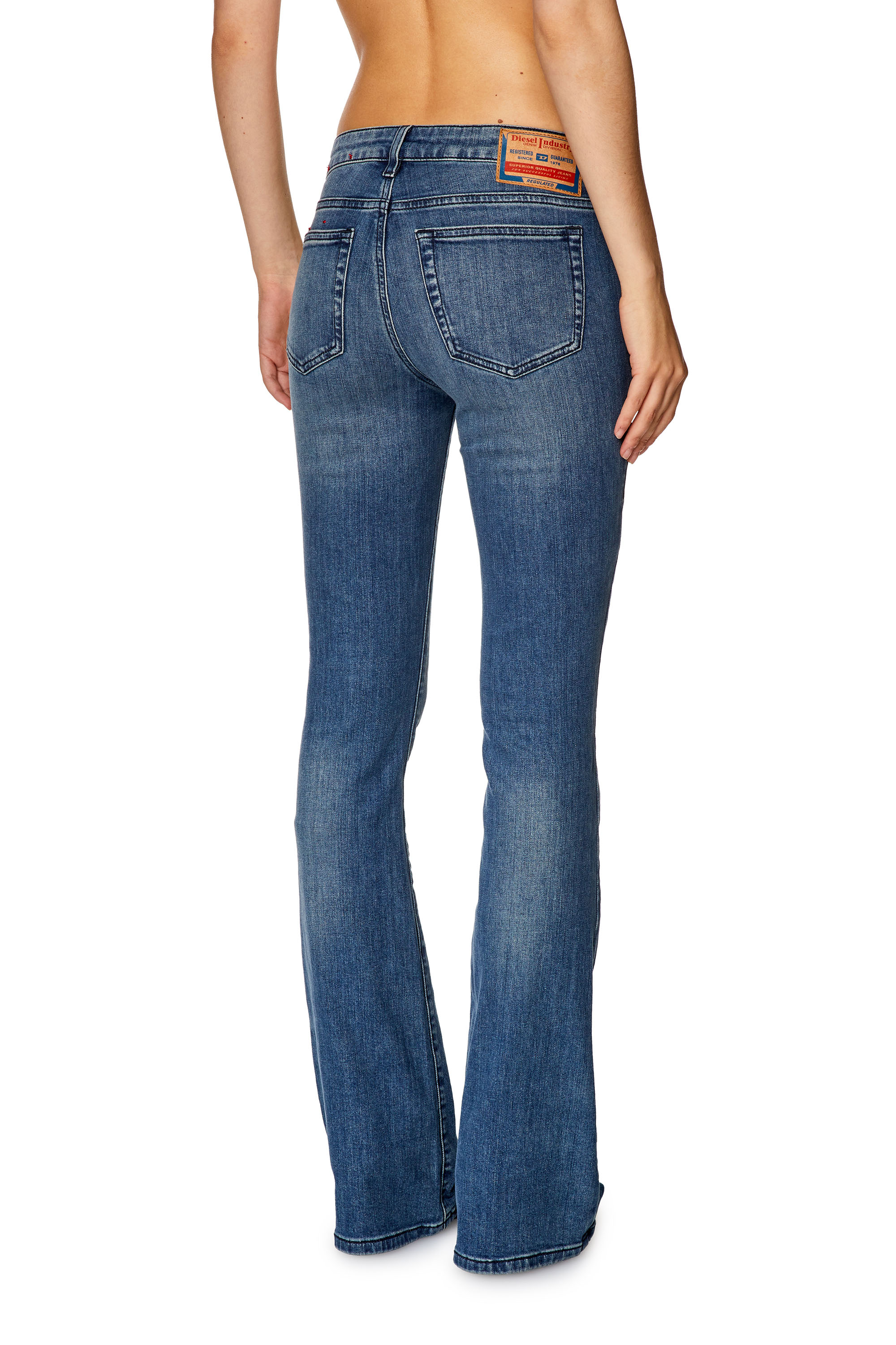 Diesel - 1969 D-Ebbey 0LICM Bootcut and Flare Jeans, Medium blue - Image 2