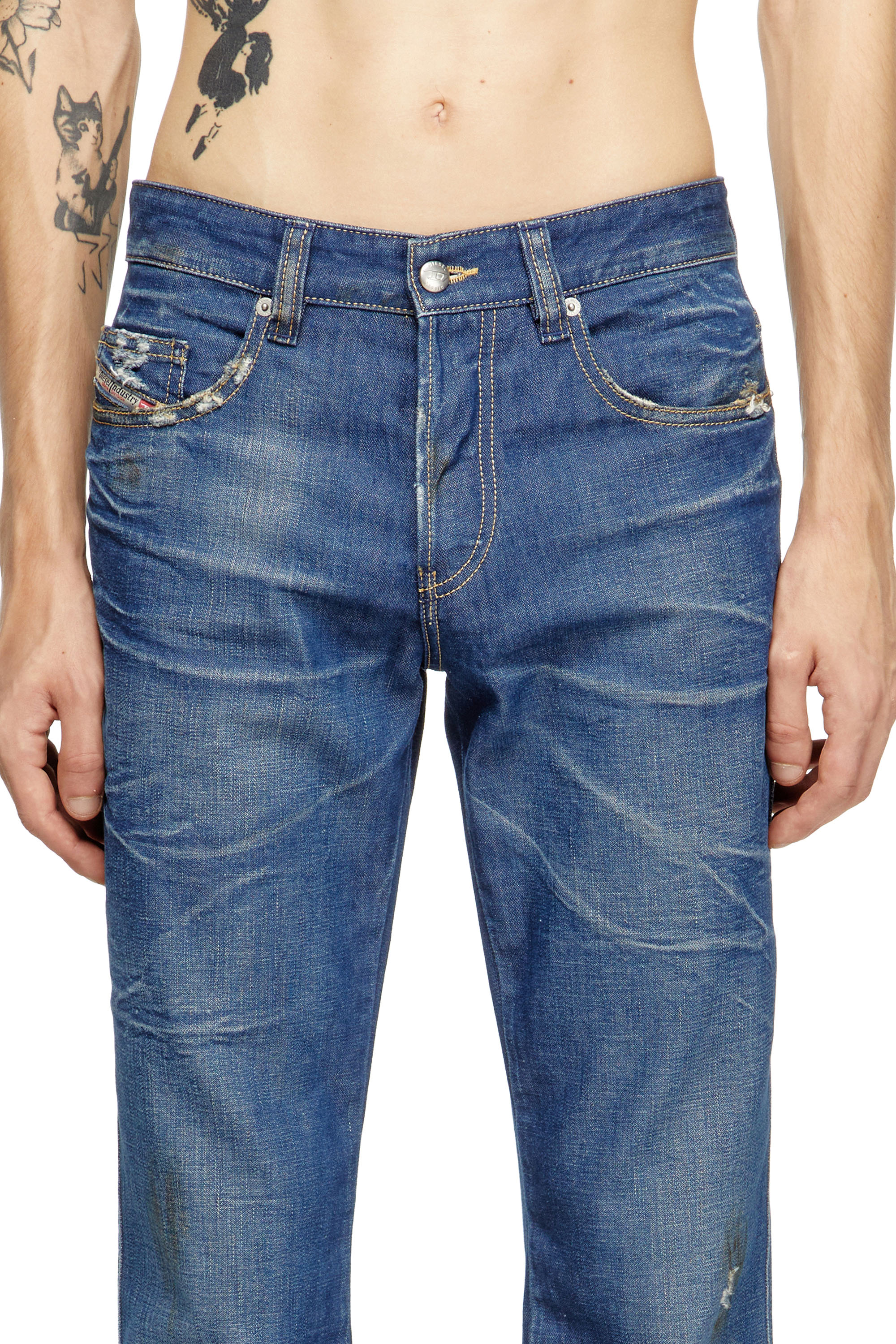 Bootcut Jeans 1998 D-Buck 09M60, Dark Blue Diesel - Man's Bootcut Jeans 1998 D-Buck 09M60, Dark Blue - 5