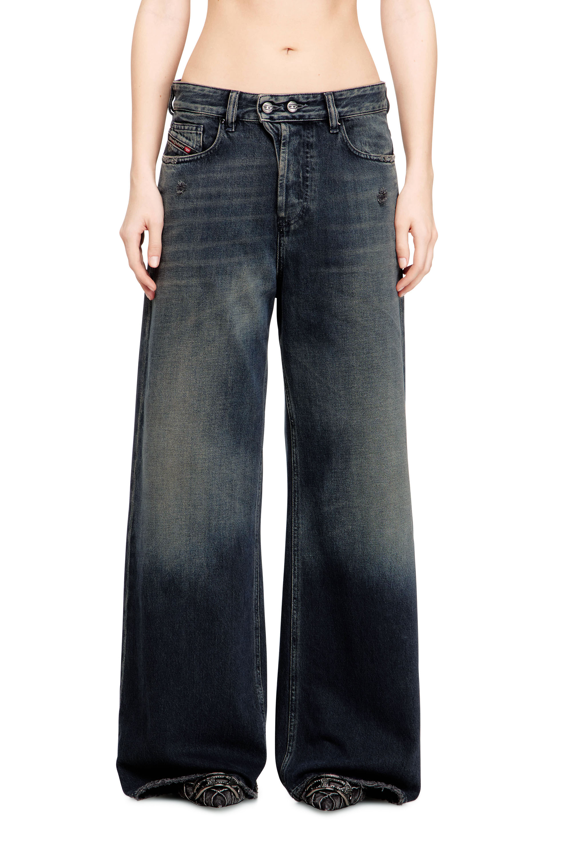 Diesel - Unisex's Relaxed Jeans 1996 D-Sire 09N67, Dark Blue - 4