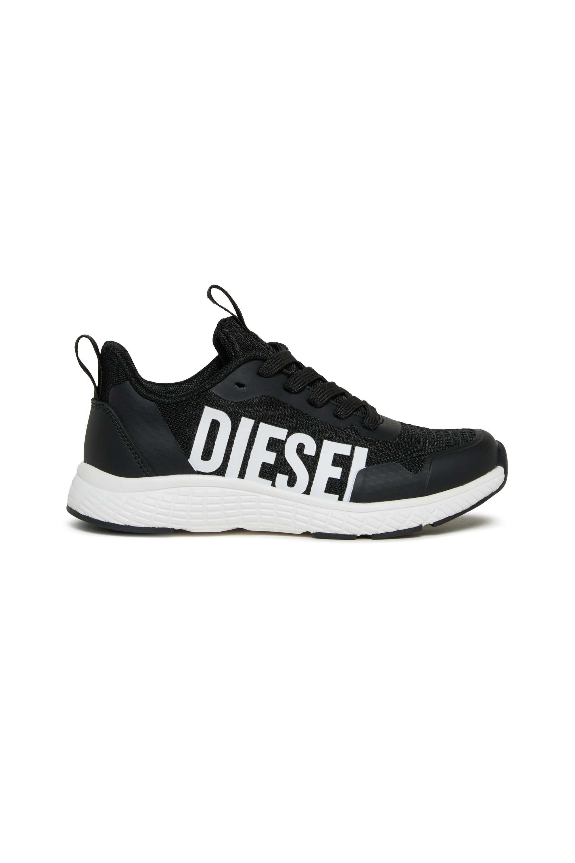 Diesel - S-RUNCOUT, Unisex's S-Runcout - Sneakers with maxi Diesel logo in Black - 1