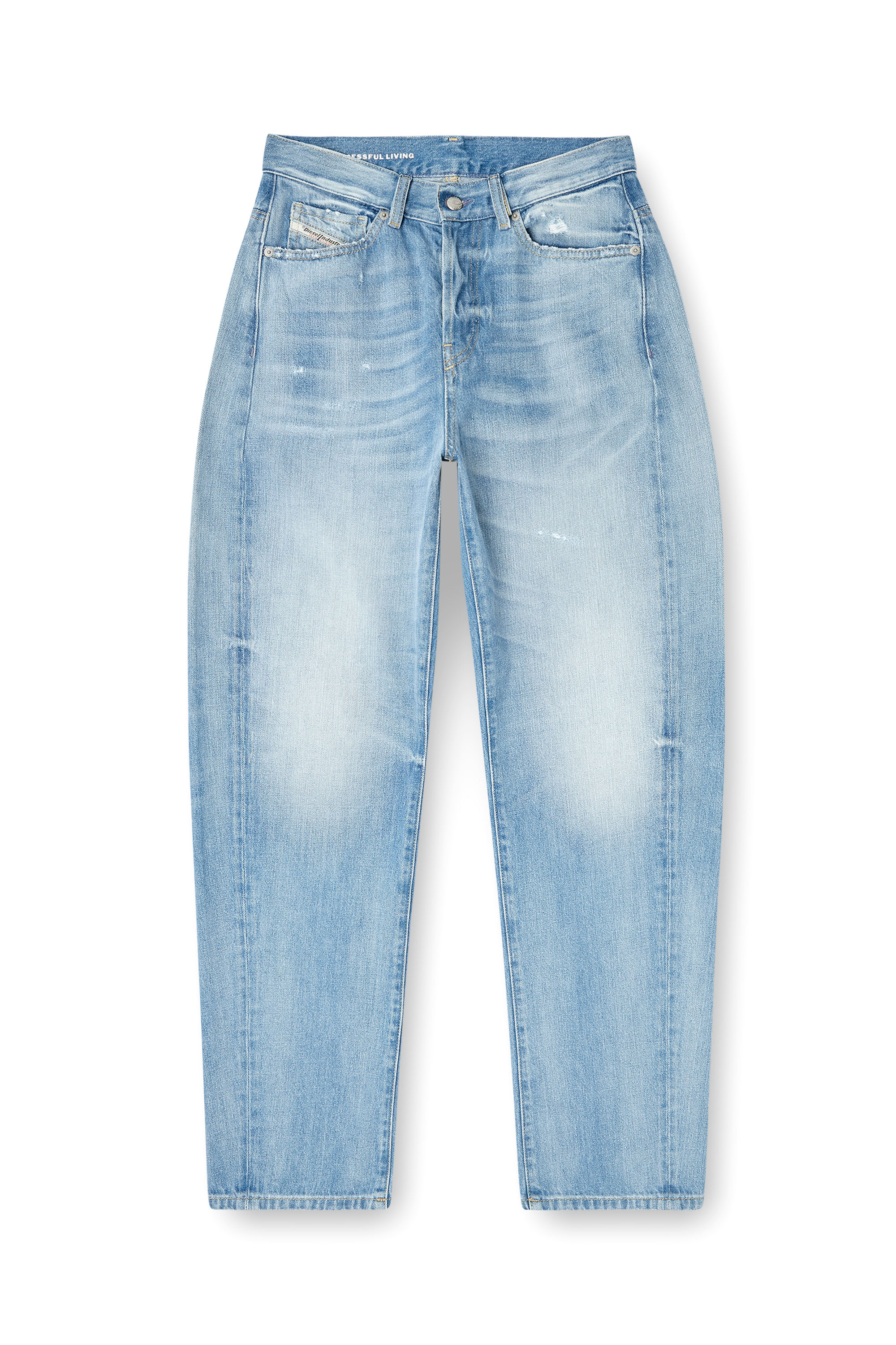 Diesel - Woman's Relaxed Jeans 1974 D-Ellz 09M24, Light Blue - 2