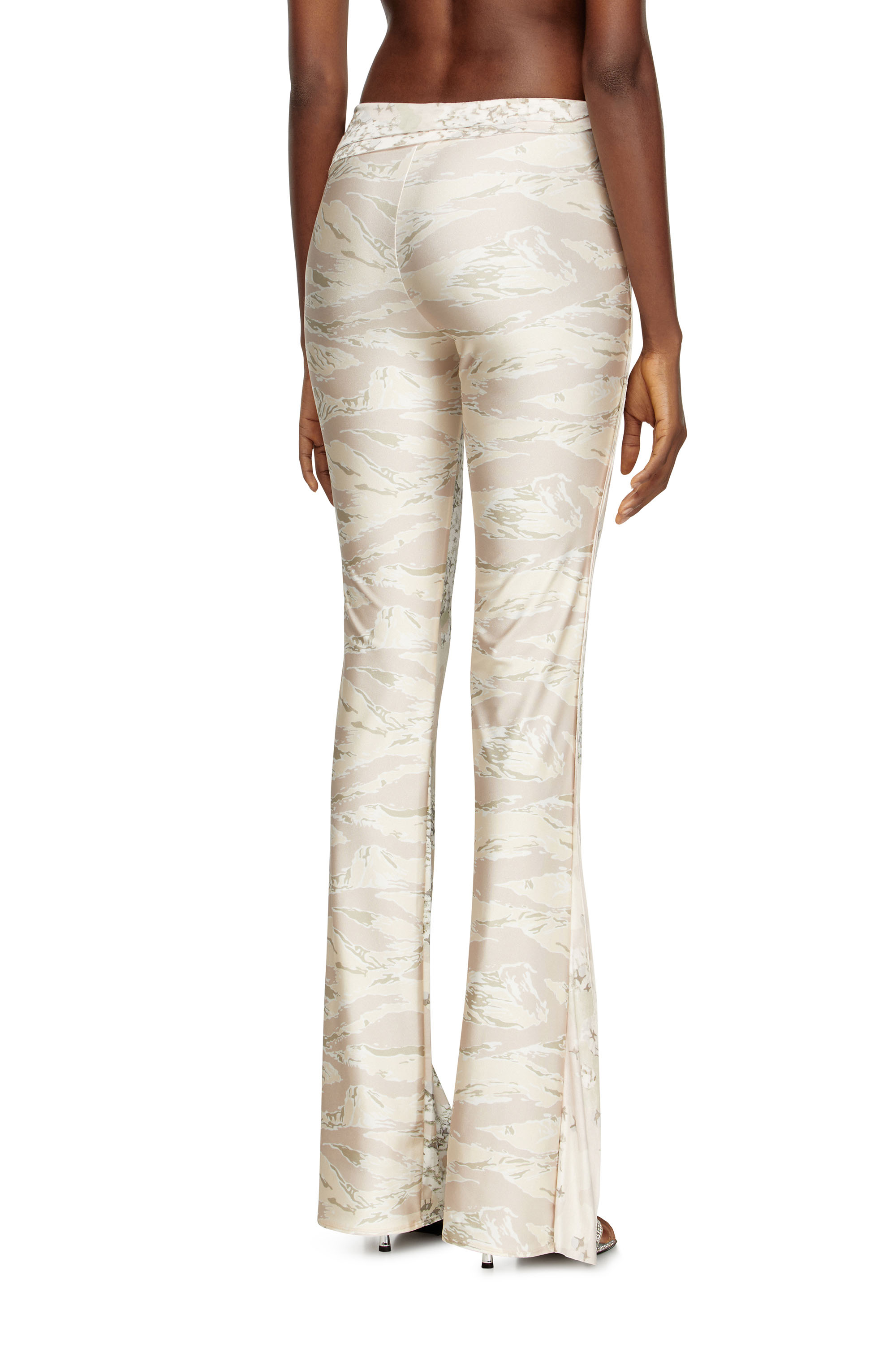 P-AFFAL, Beige Diesel - P-AFFAL, Woman's Jazz pants with mixed camo prints in Beige - 4