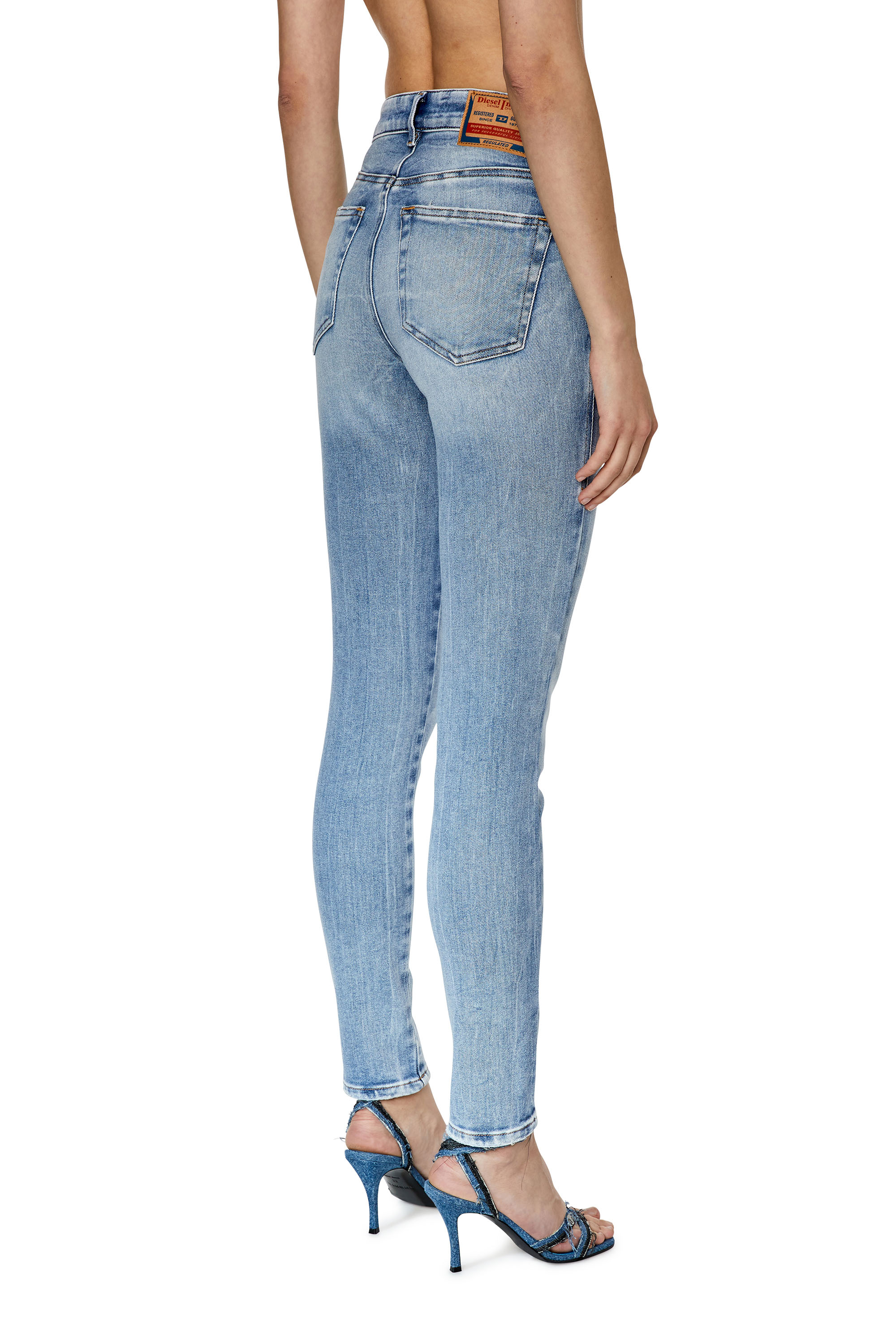 Diesel - Super skinny Jeans 2017 Slandy 09G18, Light Blue - Image 2