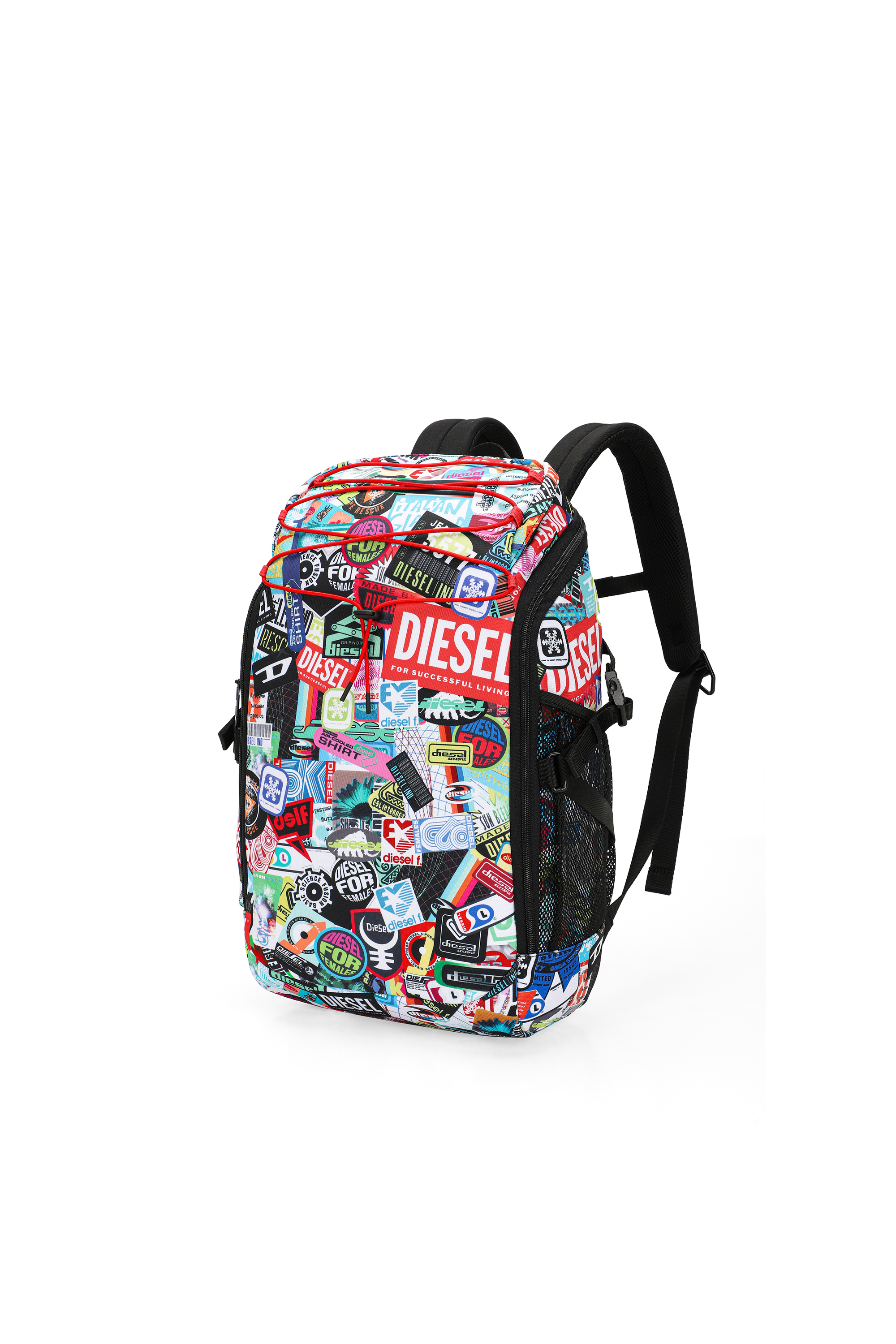 Diesel - DIESEL PC PRINTED BACKPACK-STICKERS- DSB, Unisex's Multifunctional backpack with stickers in Multicolor - 5