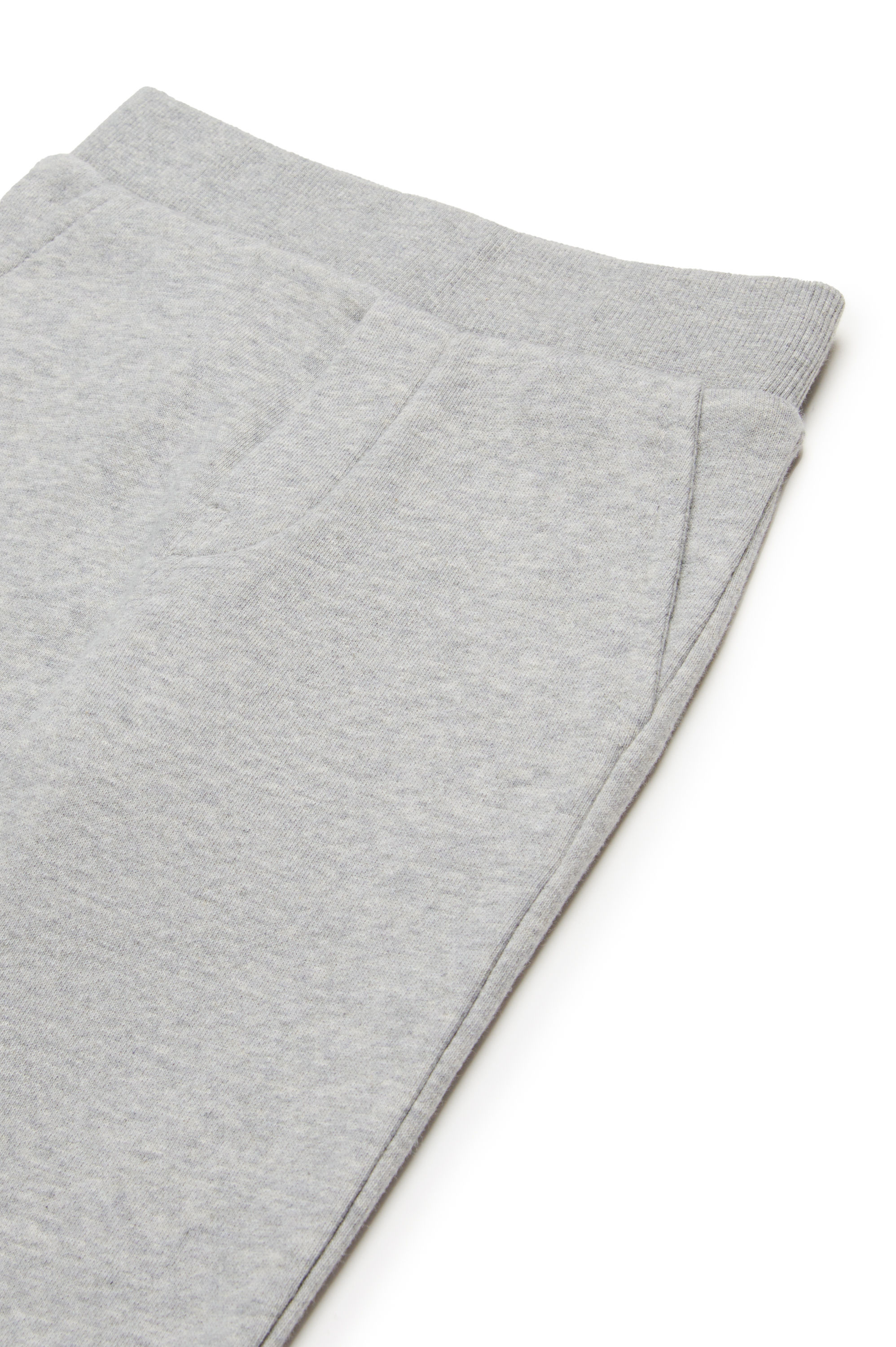 Diesel - PGIBBIB, Man's Sweatpants with frayed denim logo in Grey - 3