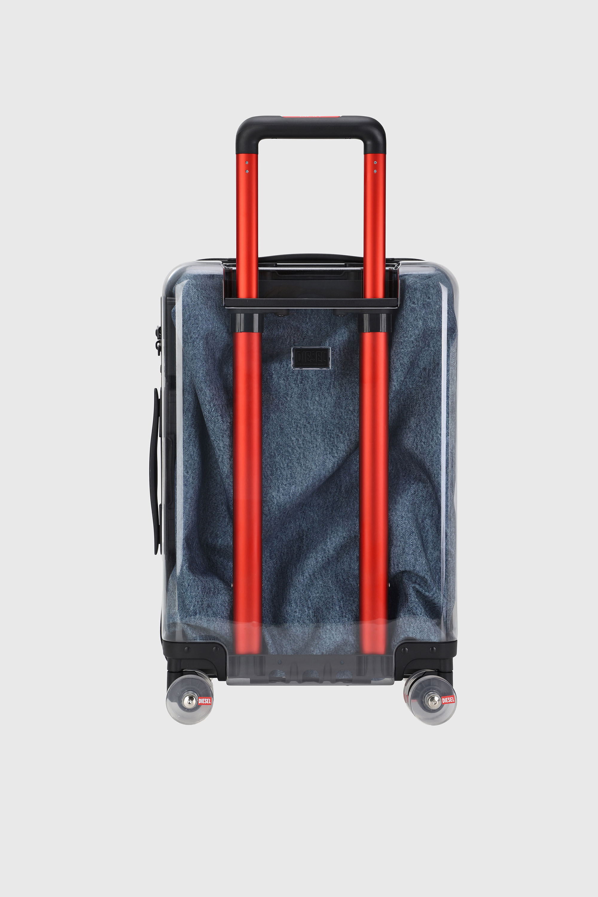 Diesel - LU0036 HARD LUGGAGE - DSL009, Unisex's Transparent logo suitcase size S in Blue - 2