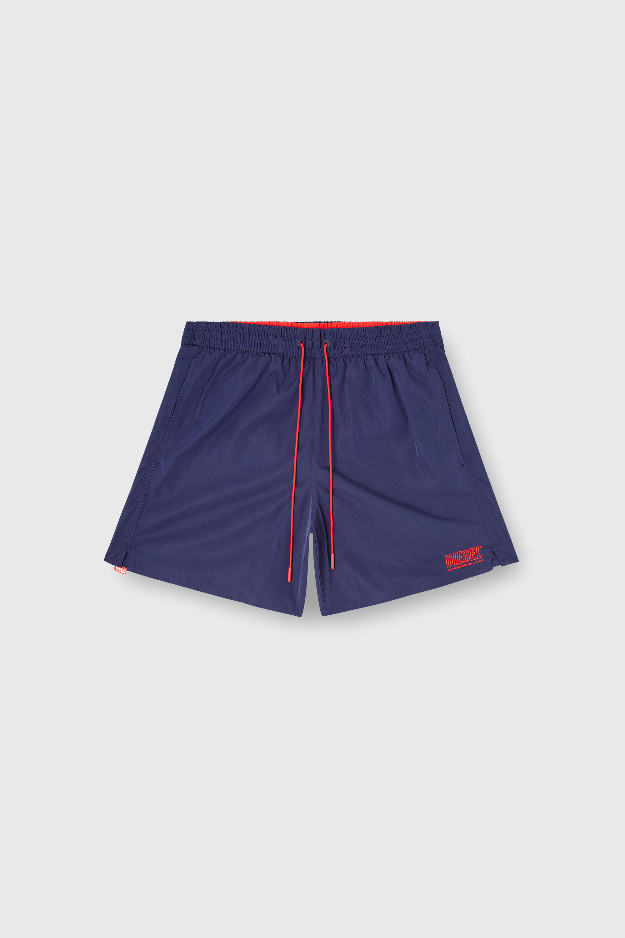Diesel - SPORT-41-D-CORE, Man's Swim shorts with zip pocket in Dark Blue - 4