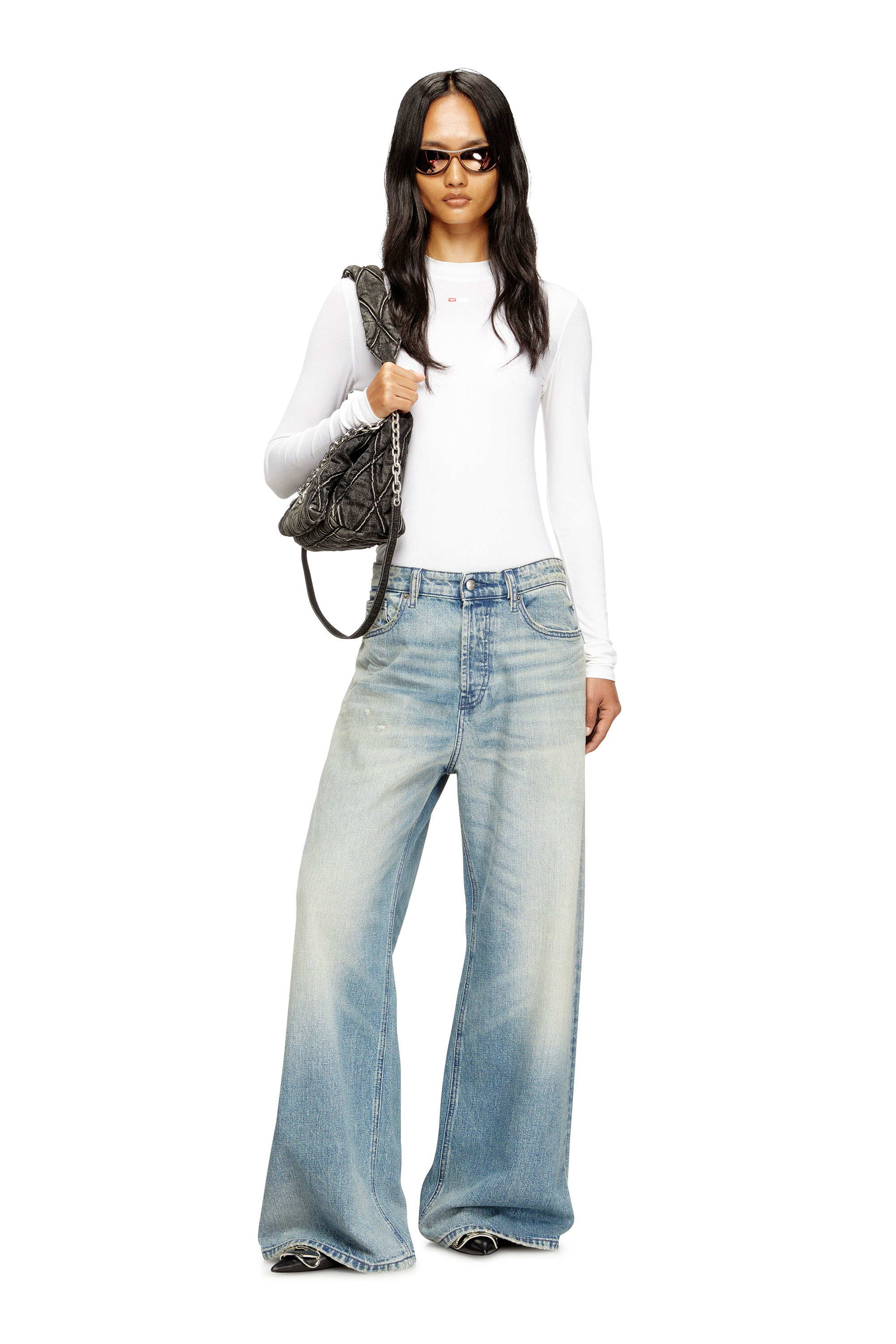 Diesel - Woman's Relaxed Jeans 1996 D-Sire 0DBEC, Light Blue - 2