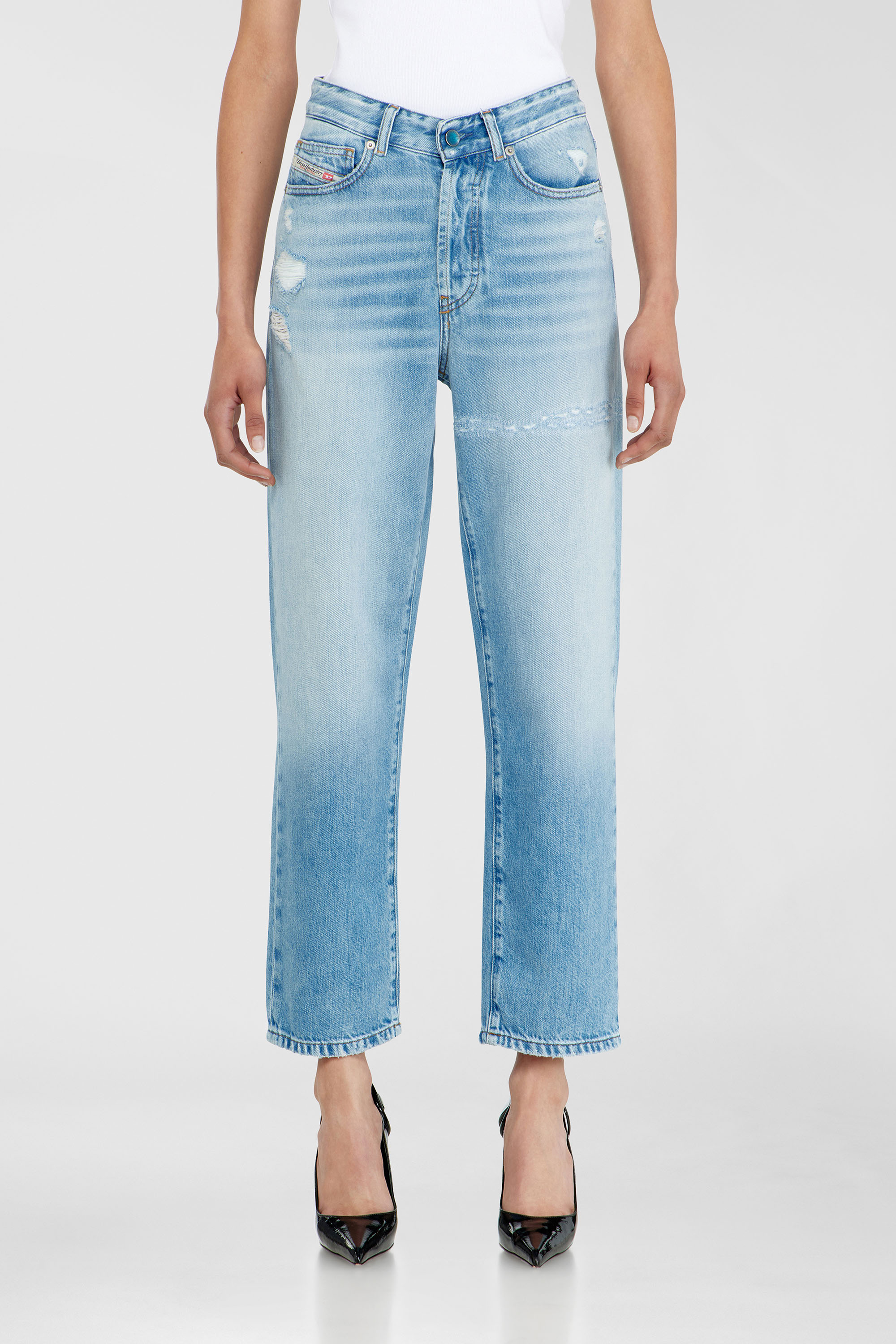 Diesel - Woman's Regular Jeans 1981 D-Went 09P49, Light Blue - 1
