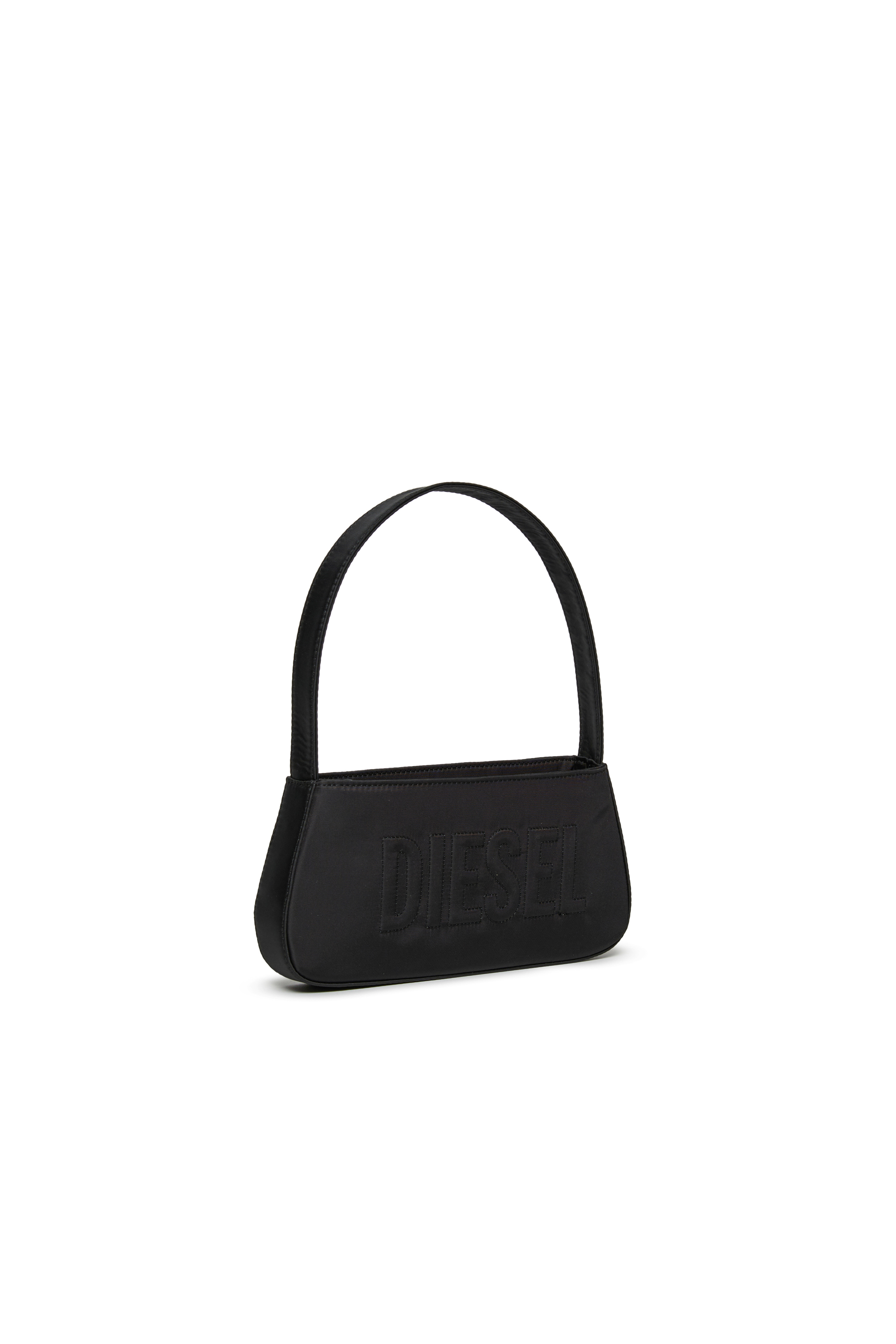 Diesel - WDELIA, Woman's WDELIA Nylon bag with embroidered logo in Black - 3