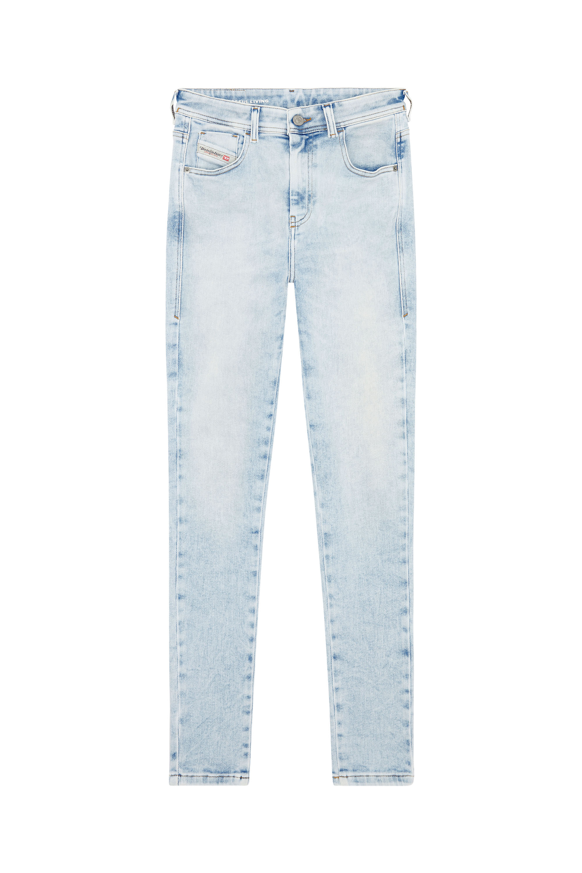 Diesel - Super skinny Jeans 1984 Slandy-High 09G17, Light Blue - Image 5