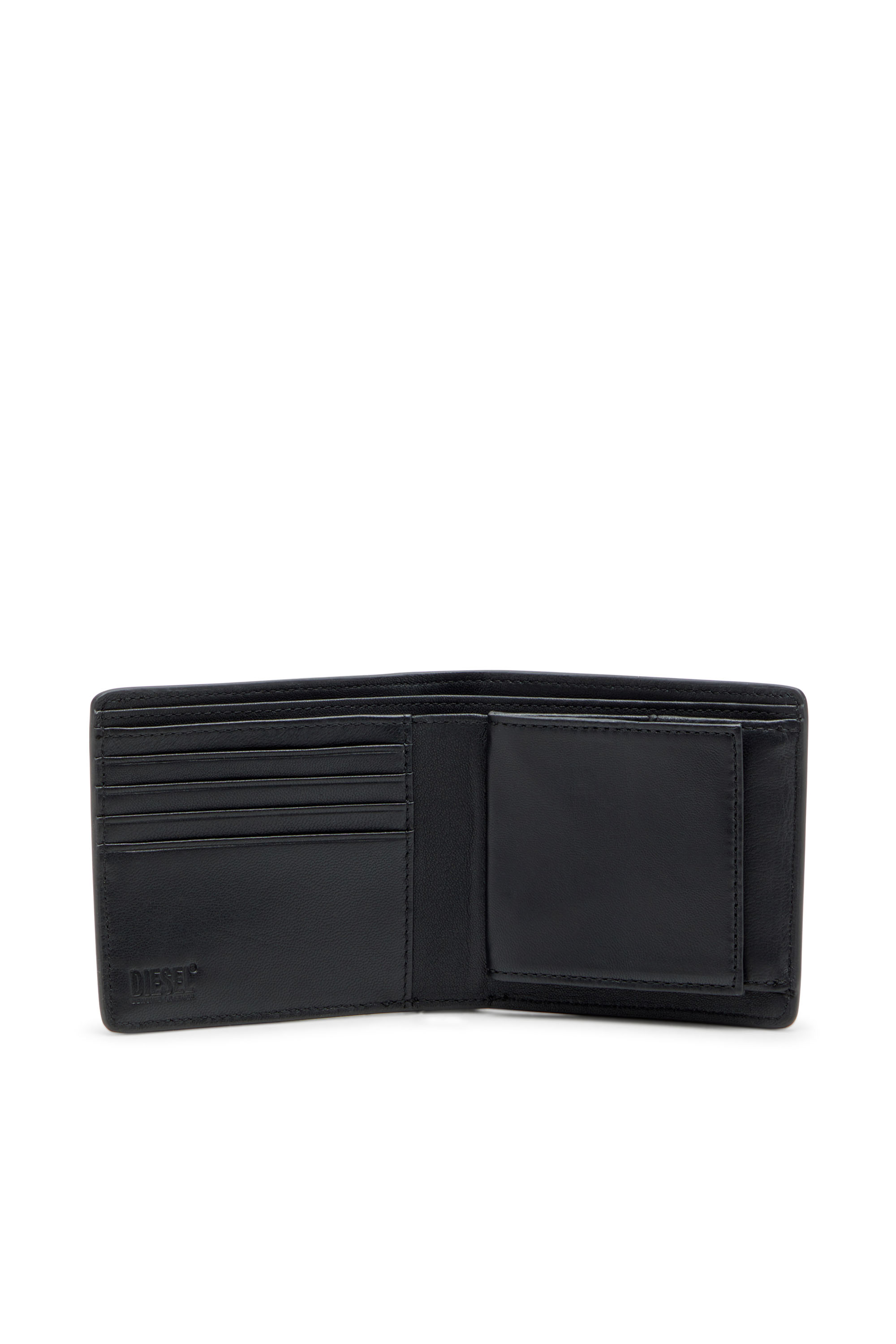 Diesel - BISCOTTO BI FOLD COIN S 3D, Man's Bi-fold wallet in semi gloss leather in null - 2