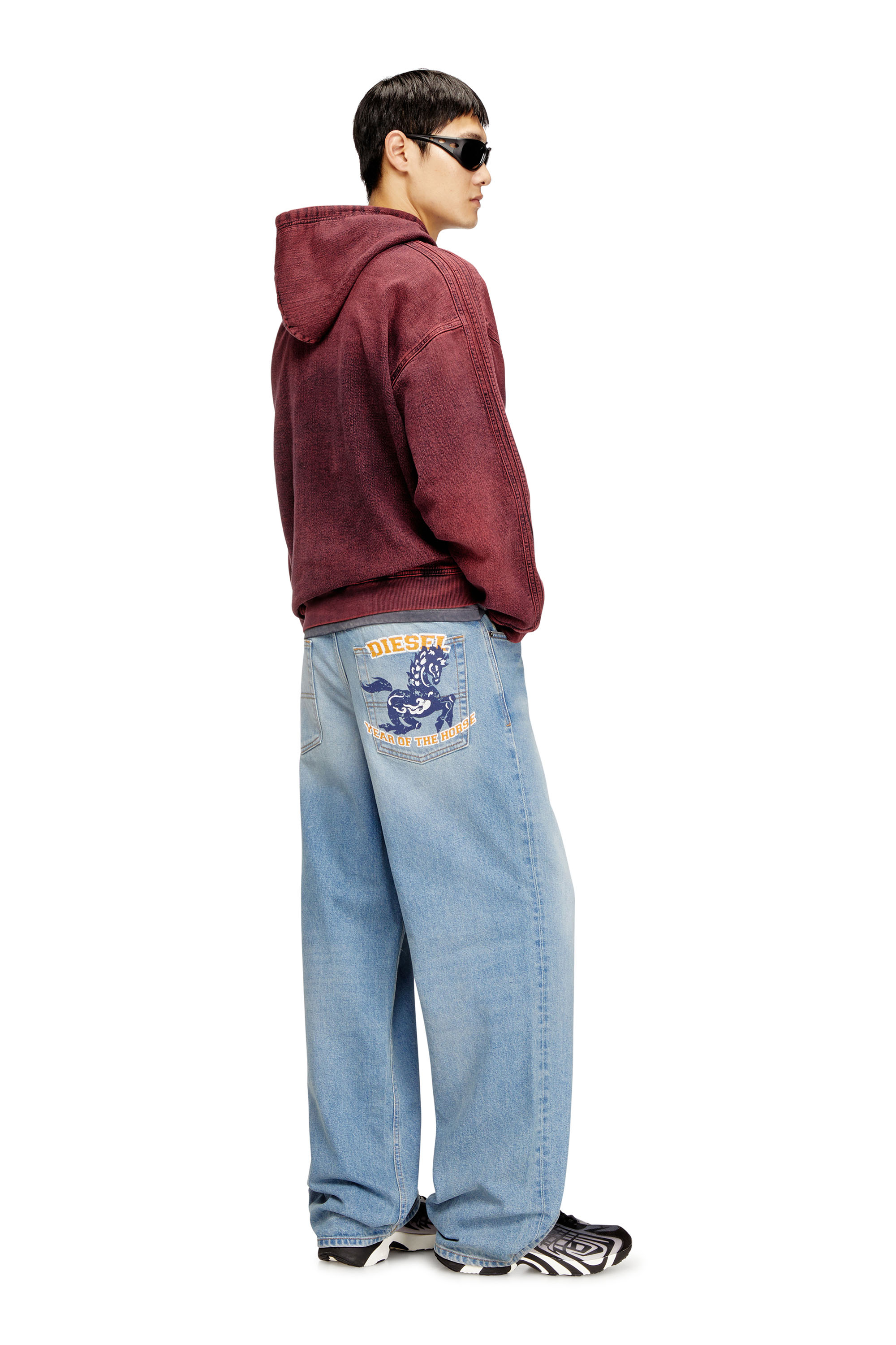 Diesel - Man's Relaxed Jeans 2001 D-Macro 007FA, Light Blue - 1