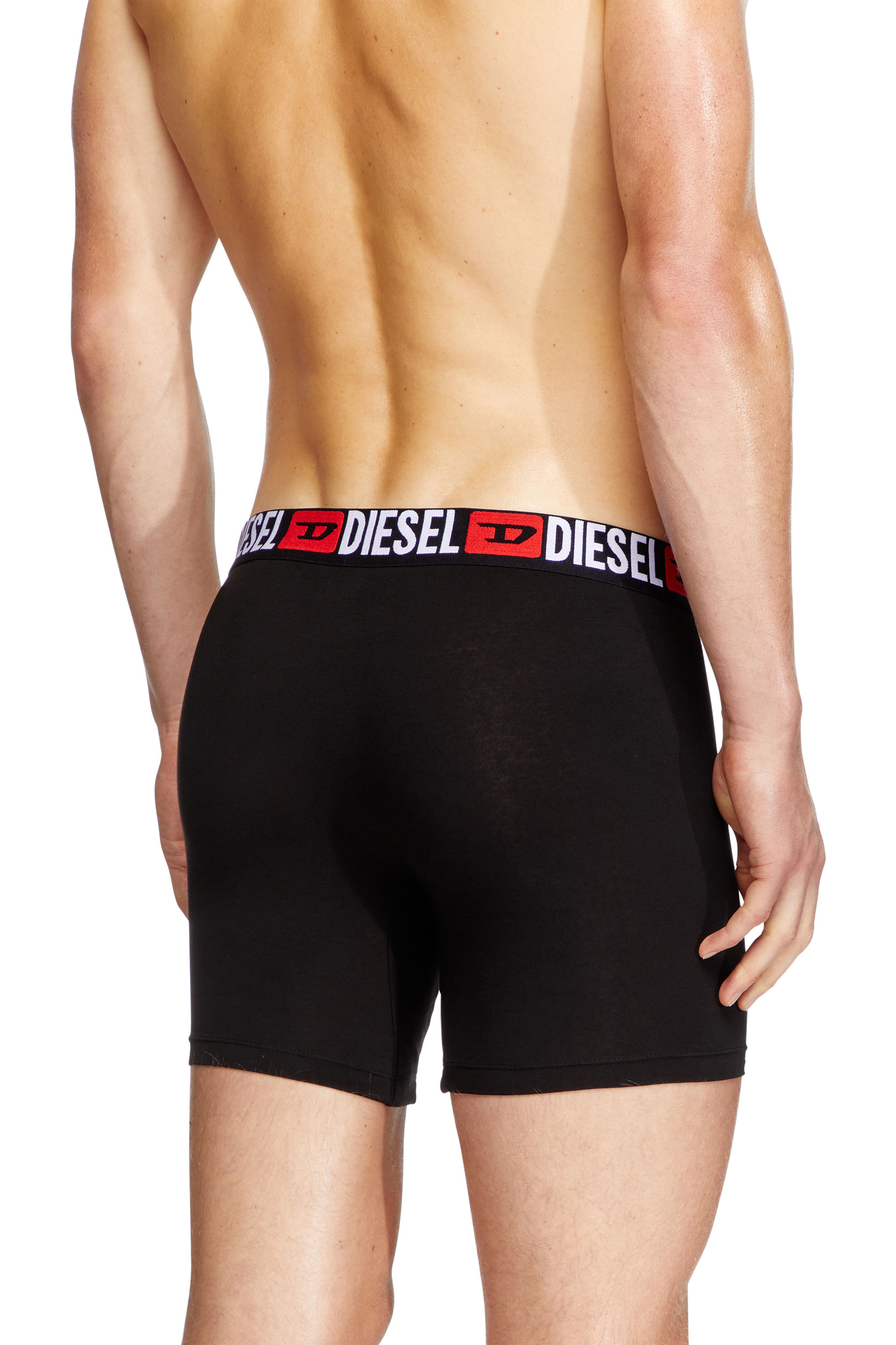 Diesel - MAX-D-CORE-3PACK, Man's Stretch cotton boxer briefs in Black - 3