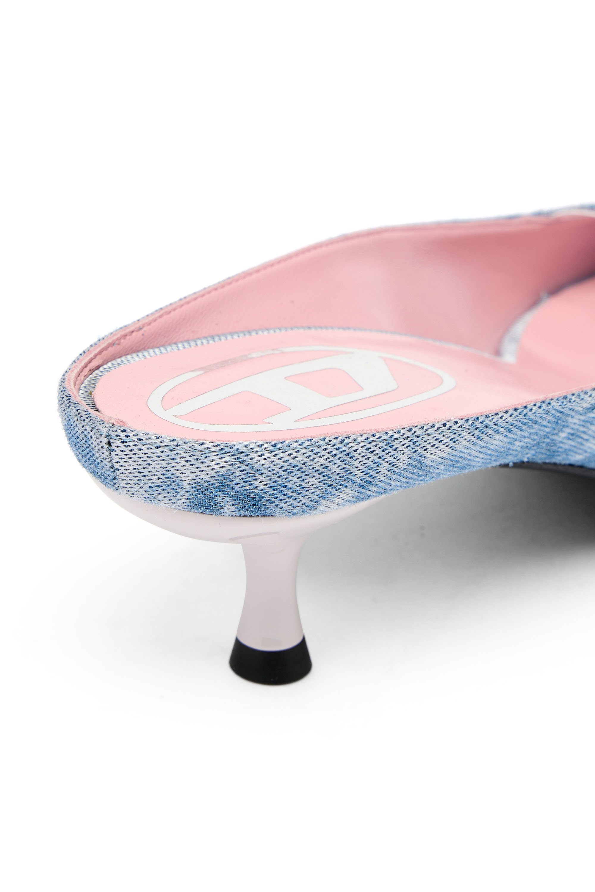 Diesel - D-DIAM'S-SA-40, Woman's D-Diam's-Low denim mule with floating Oval D in null - 6