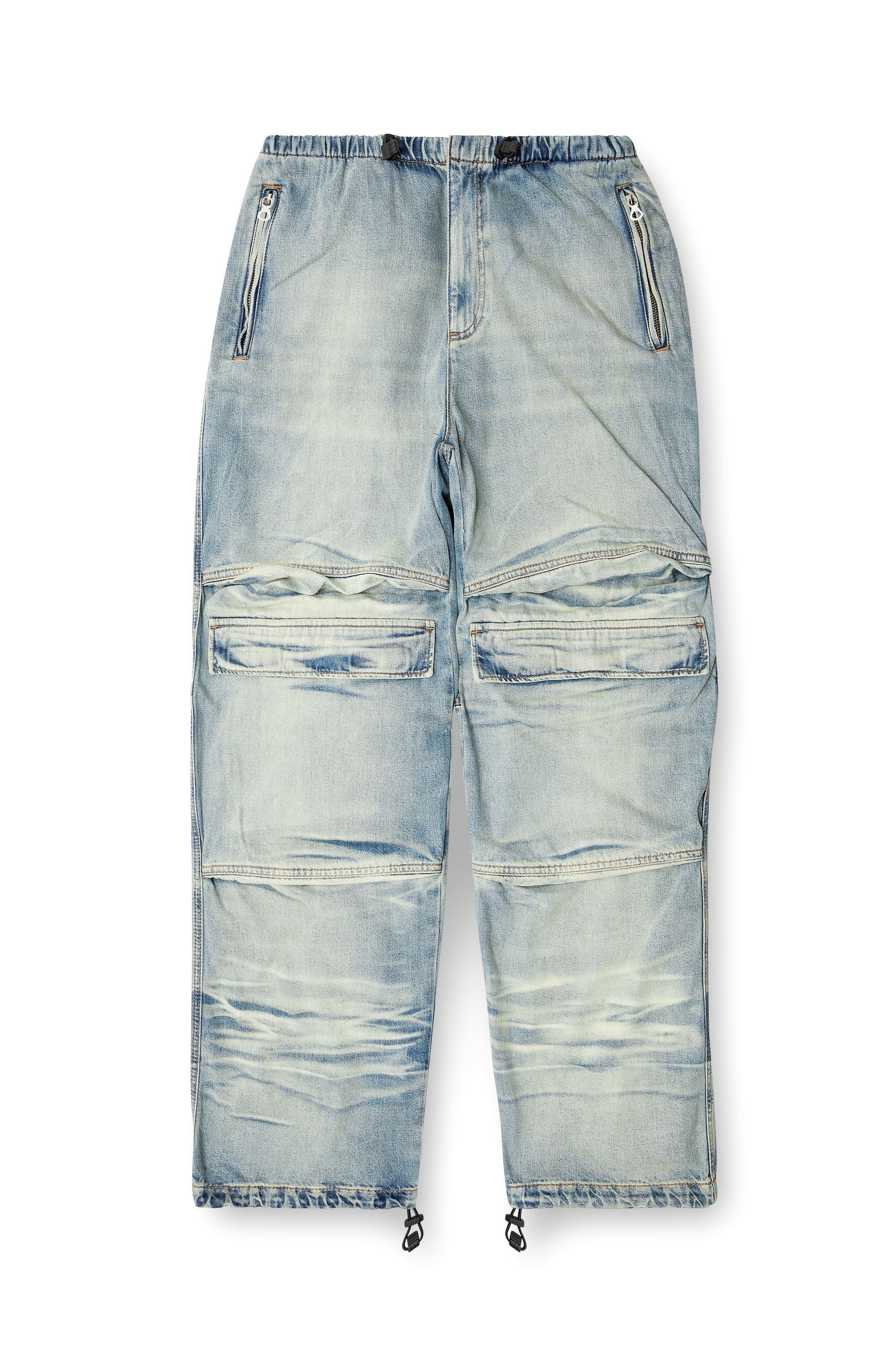 Diesel - Unisex's Relaxed Jeans D-Dayetz 0ABDF, Light Blue - 3