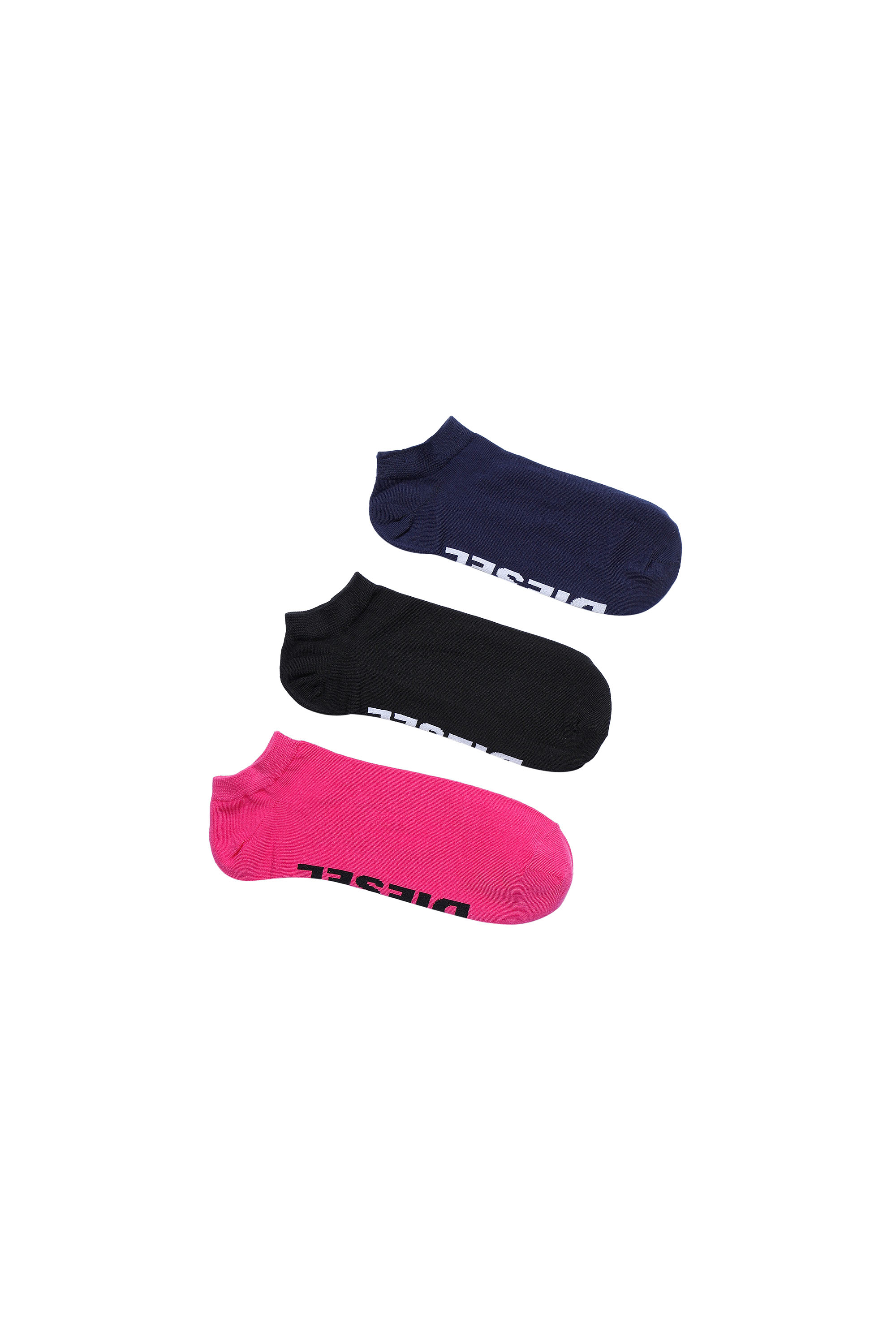SKM-GOST-THREEPACK, Blue/Pink - Socks