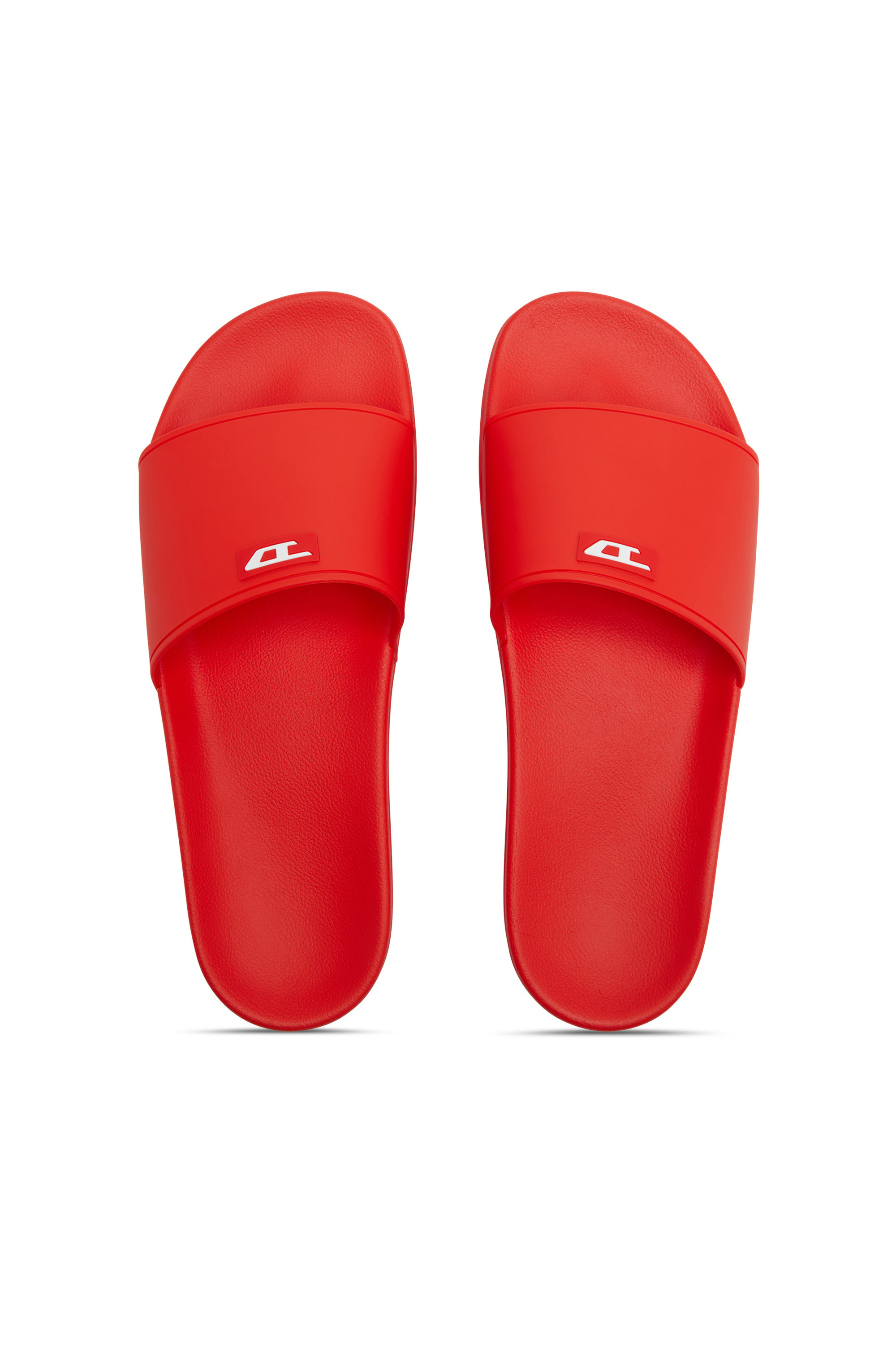Diesel - SA-SWIM, Man's Sa-Swim-Rubber pool slides with D logo in Red - 4