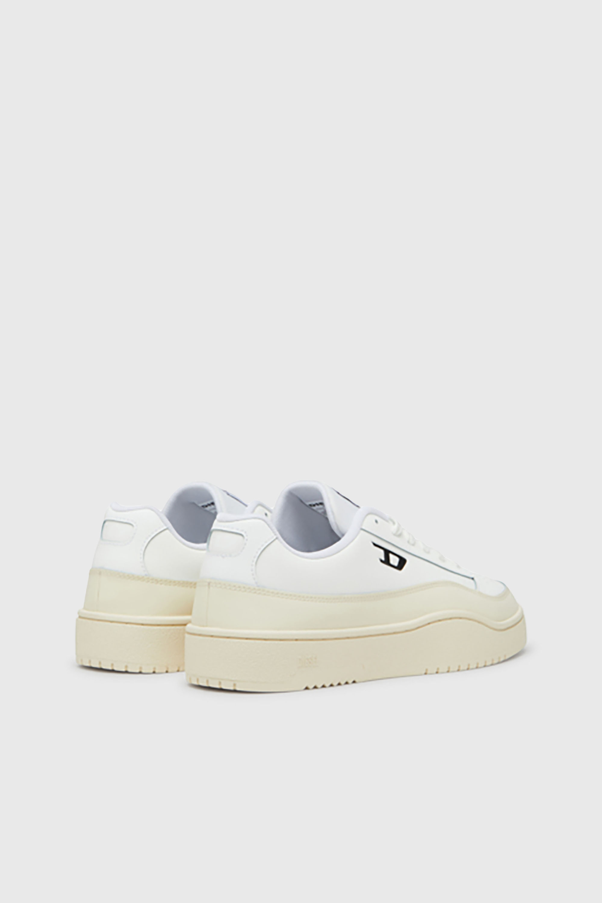Diesel - S-TRACKER-D LOW, Man's S-Tracker-D-Low top sneaker in White/Beige - 3