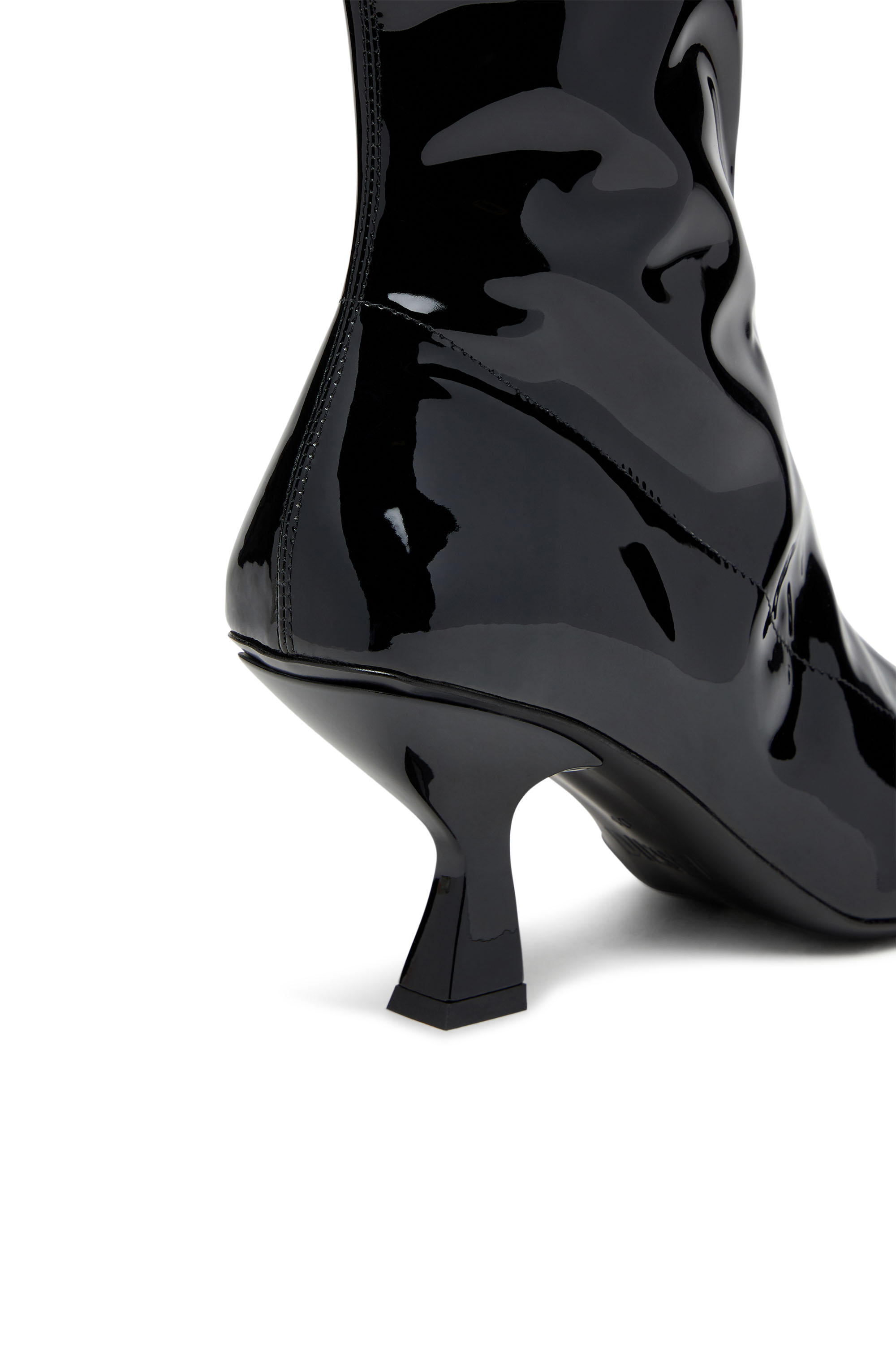 D-AMBER MD BT, Black Diesel - D-AMBER MD BT, Woman's D-Amber-Ankle boots in patent stretch PU in Black - 4