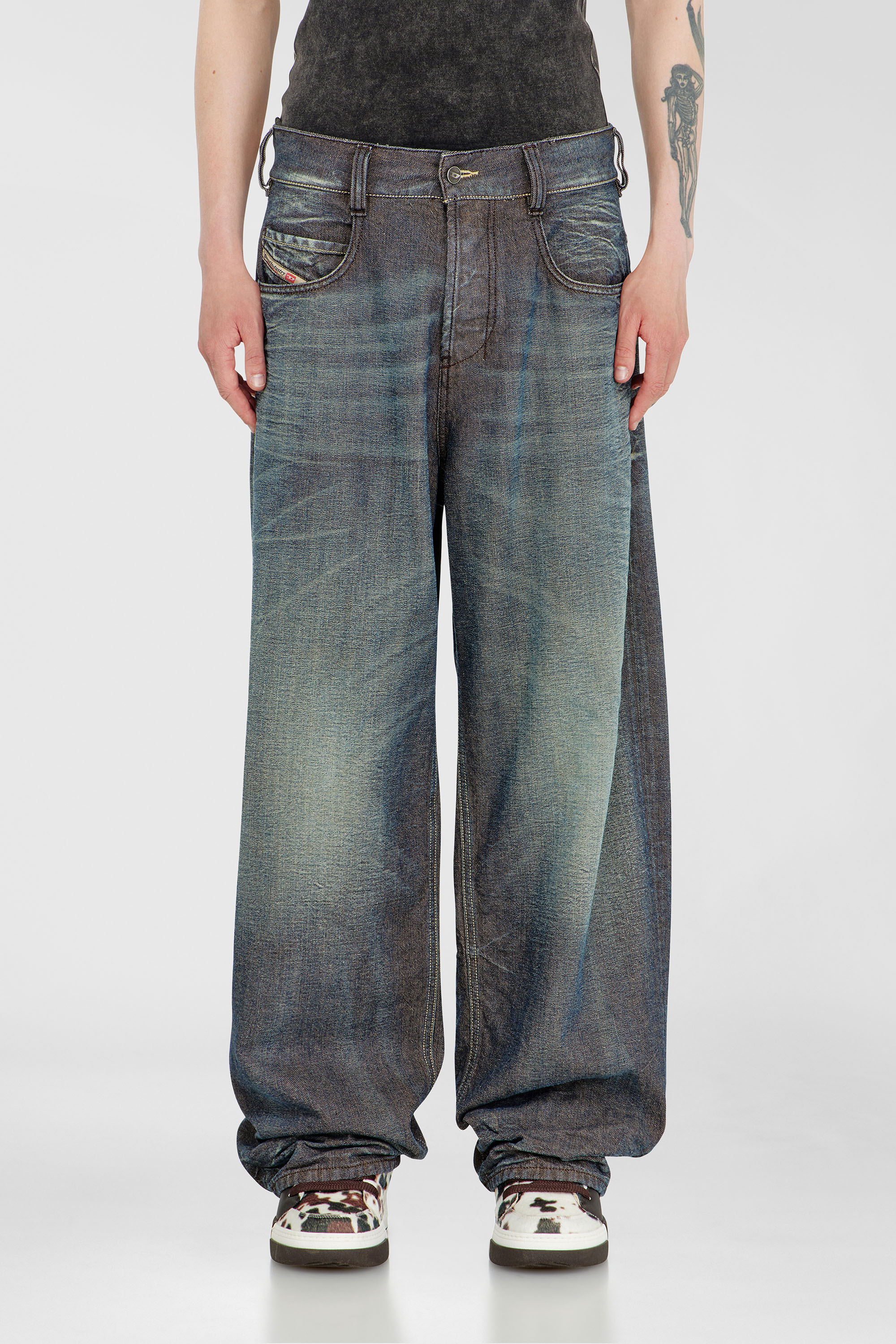 Diesel - Unisex's Relaxed Jeans 1997 D-Enim-M 007EM, Dark Blue - 4