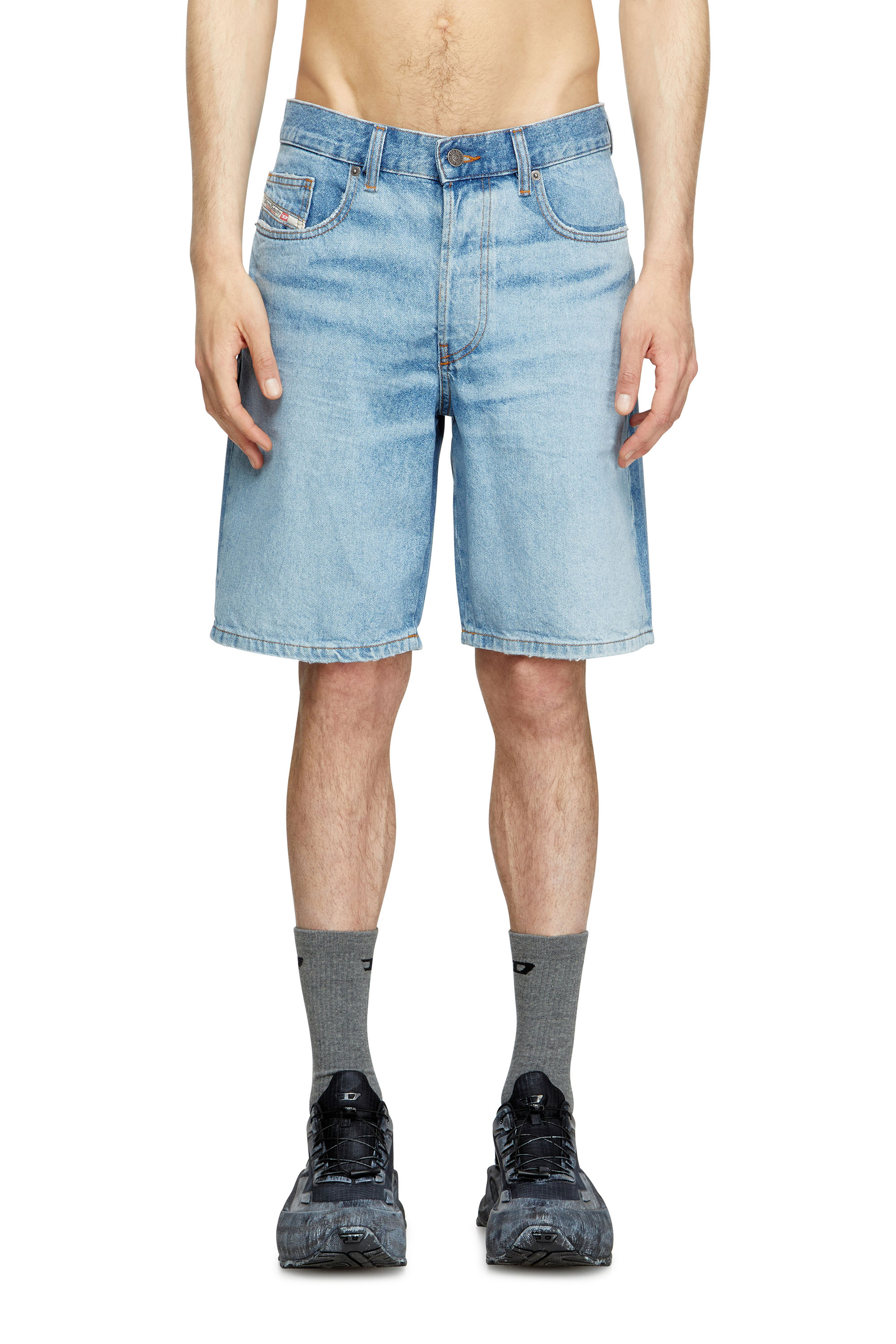 REGULAR-SHORT, Light Blue Diesel - REGULAR-SHORT, Man's Denim shorts in Light Blue - 3