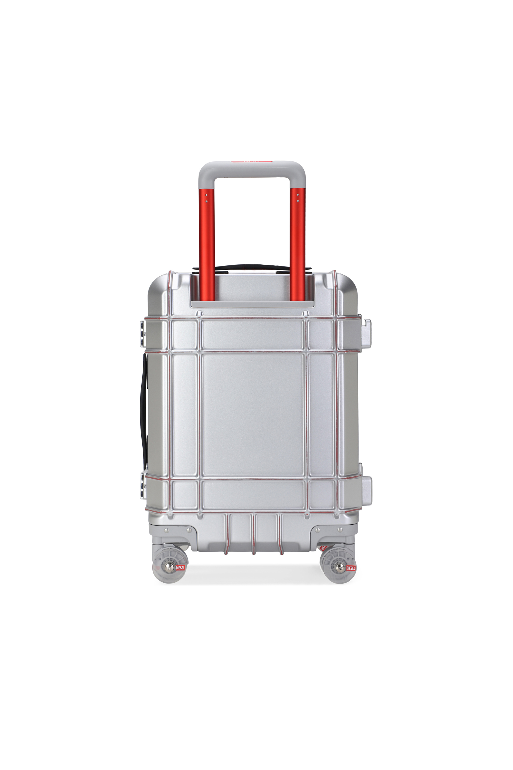 Diesel - DIESEL PC STRONG IMAGE TROLLEY- DSL003, Unisex's Rugged suitcase size S in Silver - 3