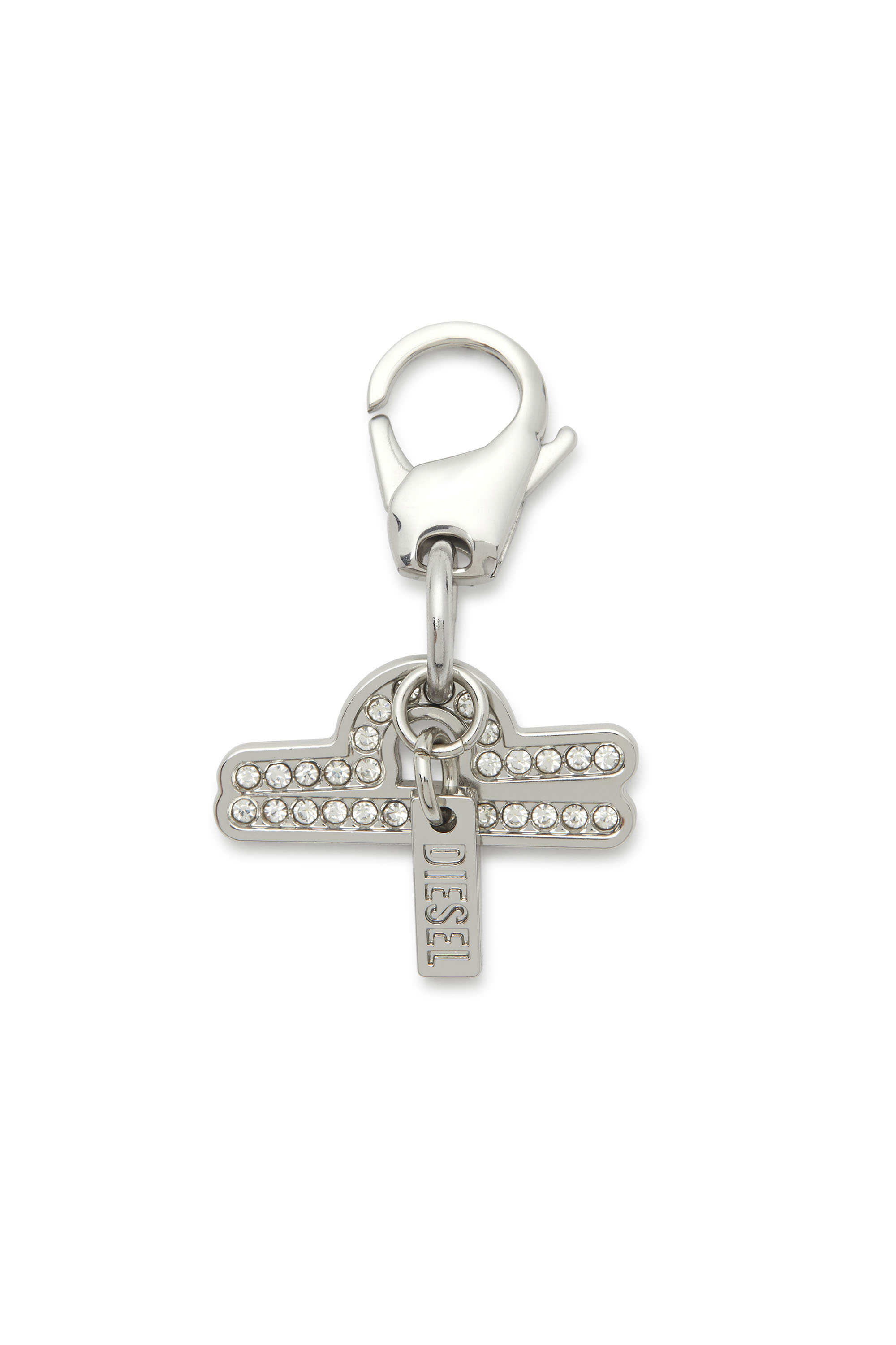 Diesel - CHARM LIBRA, Unisex's Metal Libra charm with rhinestones in Silver - 1