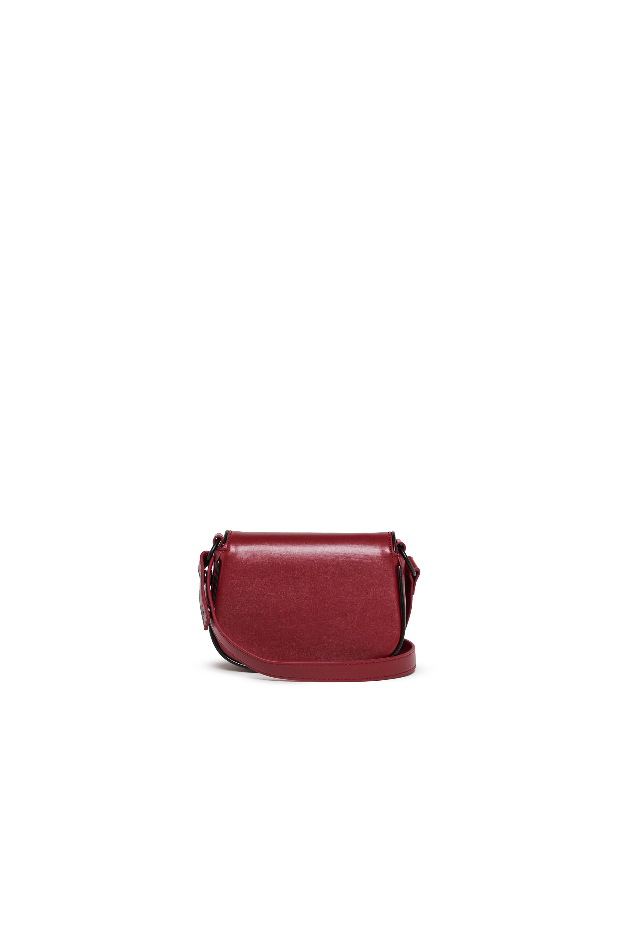 Diesel - WIRT, Woman's WIRT - Crossbody bag with embossed Oval D logo in Red - 2