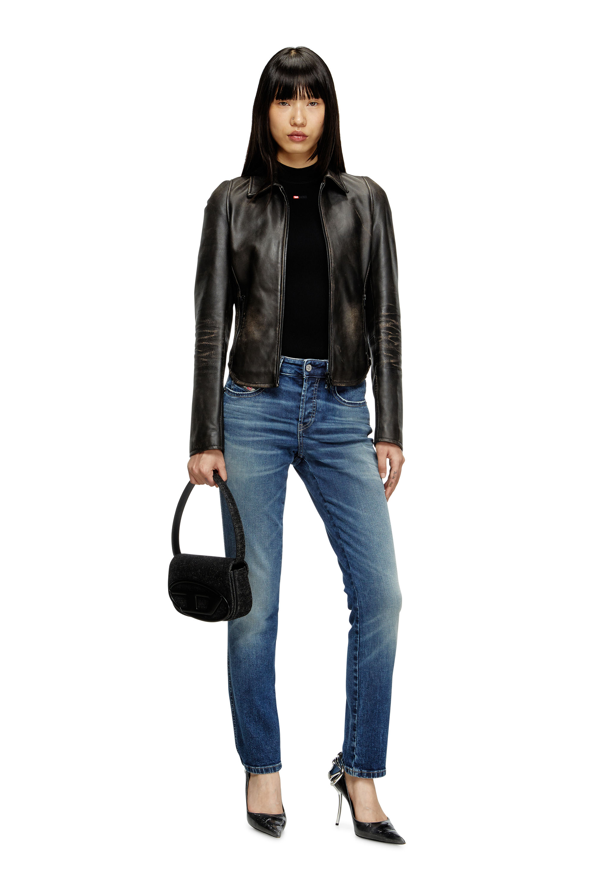 Diesel - Woman's Slim Jeans 1992 D-Jiann 0DBEE, Medium blue - 2