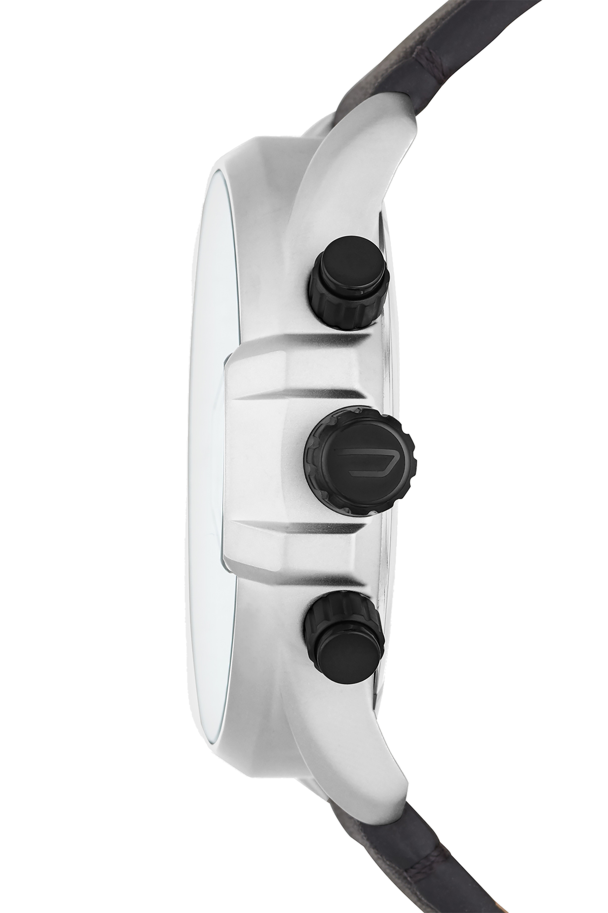 Diesel - DZ4505, Man's Ms9 chronograph black leather watch in Black - 2