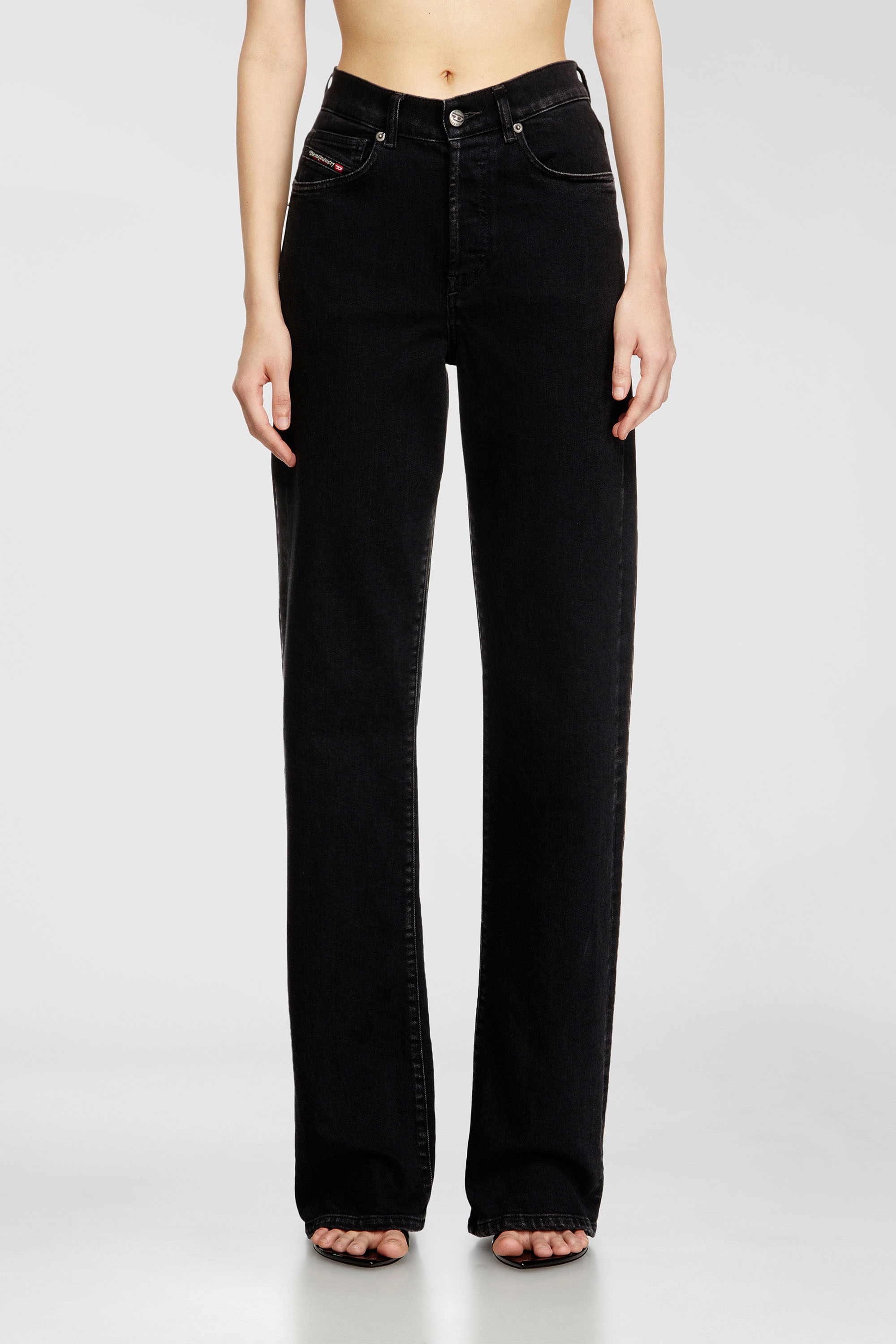 Diesel - Woman's Regular Jeans 1971 D-Sent 09N89, Black/Dark grey - 2