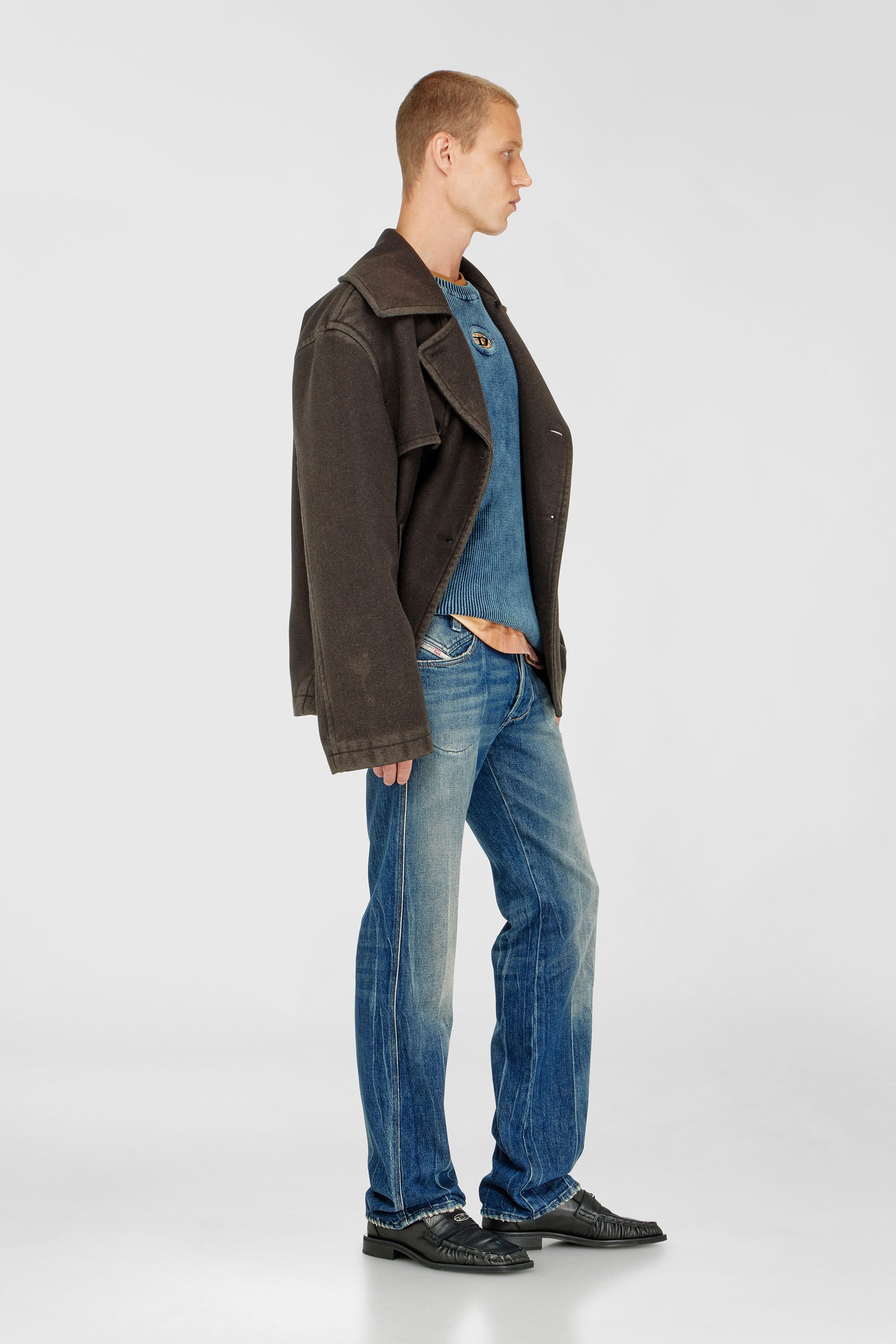 Diesel - Man's Regular Jeans 1985 Larkee 09Q27, Medium blue - 2