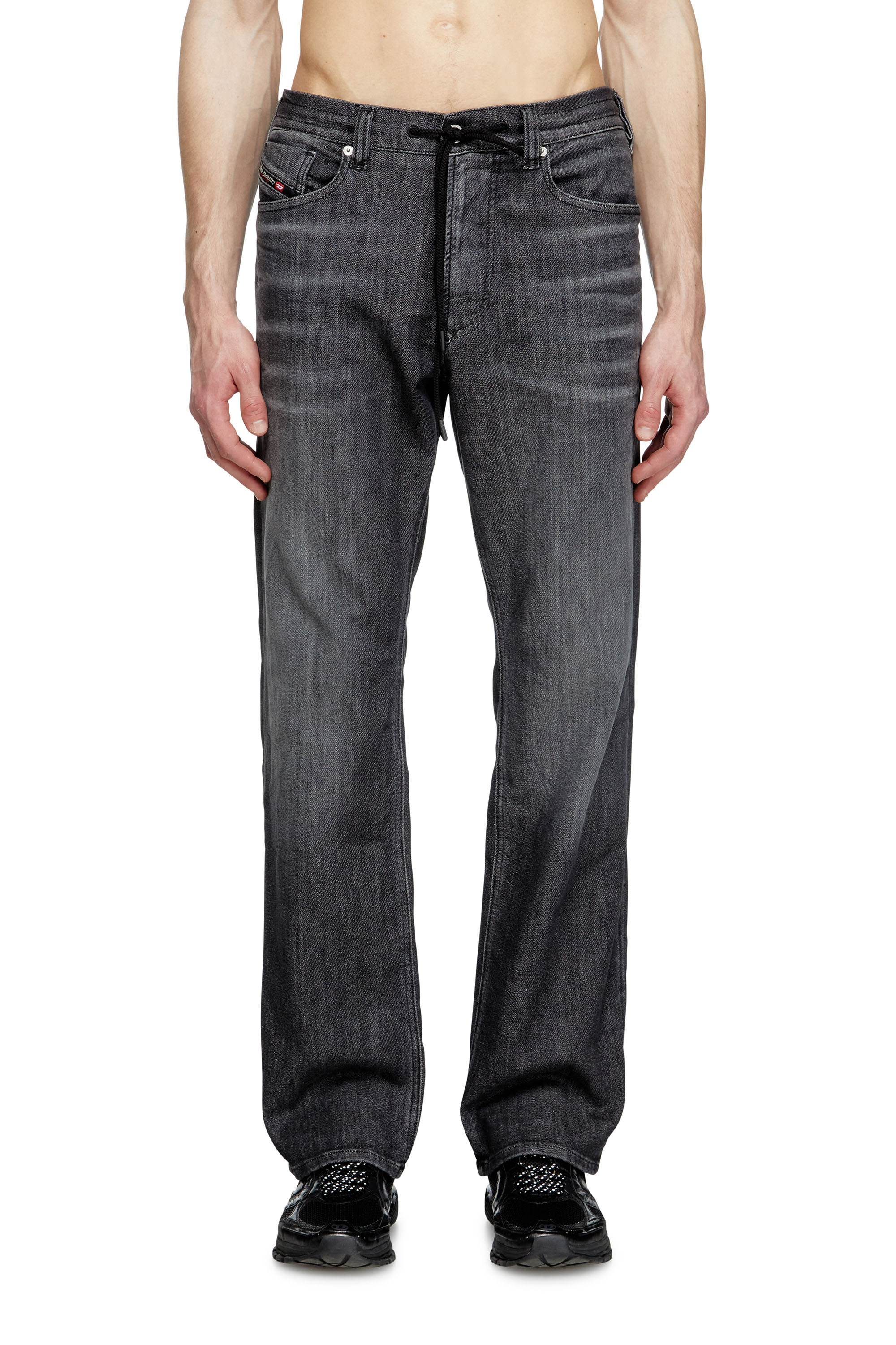 Relaxed 2080 D-Reel Joggjeans® 09M66, Black/Dark grey Diesel - Man's Relaxed 2080 D-Reel Joggjeans® 09M66, Black/Dark grey - 3