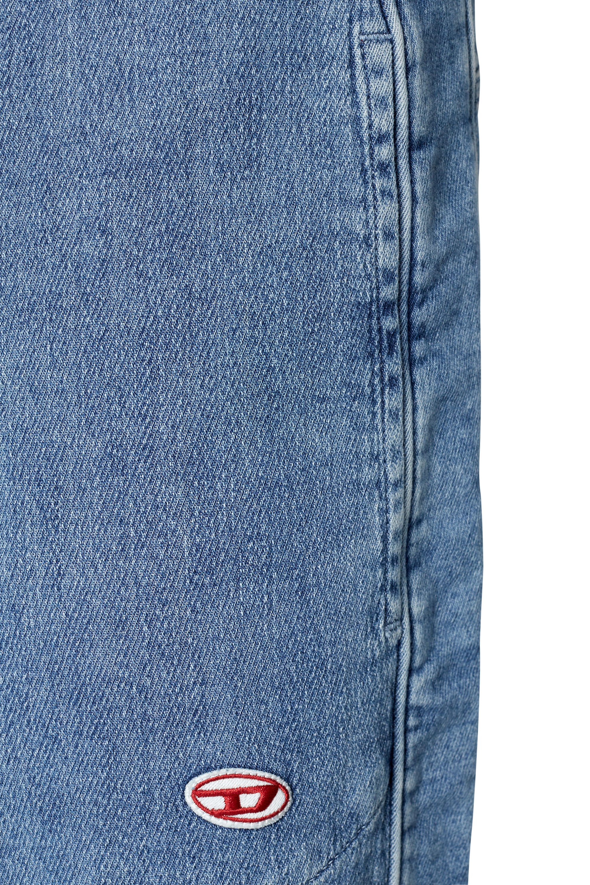 Diesel - Straight D-Martians Track Denim 09D01, Light Blue - Image 4