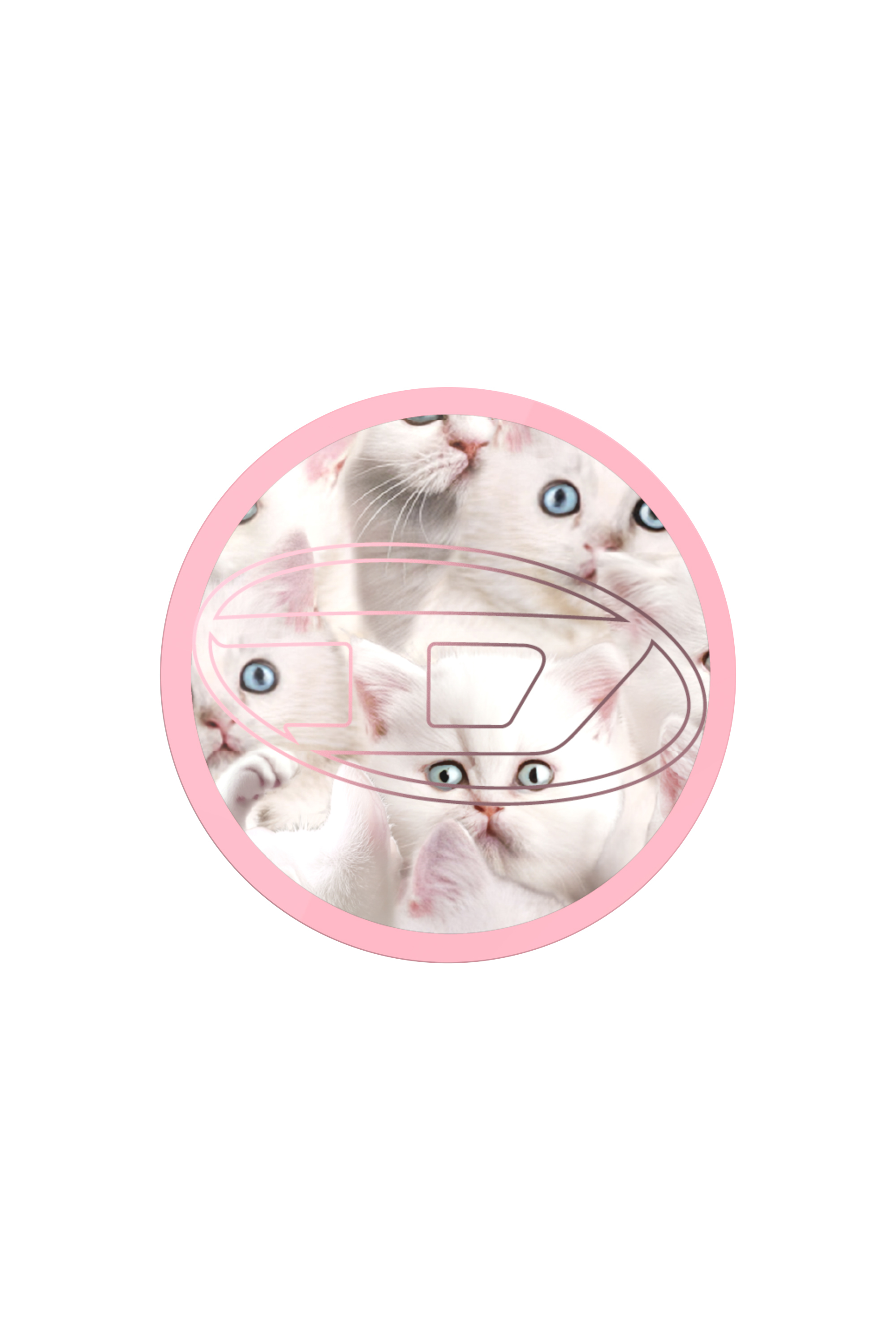 Diesel - 60452  GRIP CASE, Unisex's Oval D cats magsafe gripstand in Pink - 1
