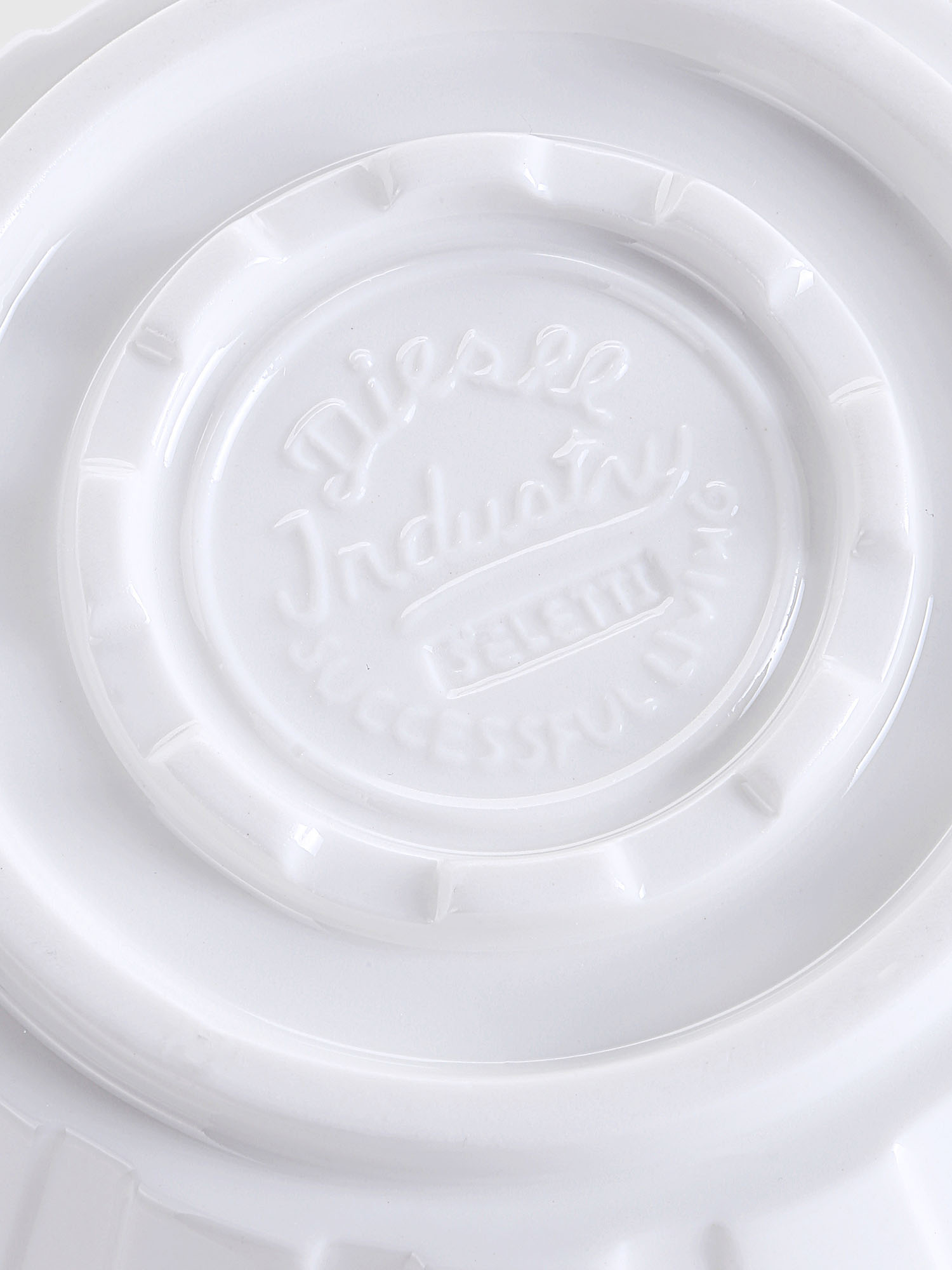 Diesel - 10983 MACHINE COLLEC, Unisex's Porcelain fruit bowl, ø cm 16,3 / 6.4" in White - 3